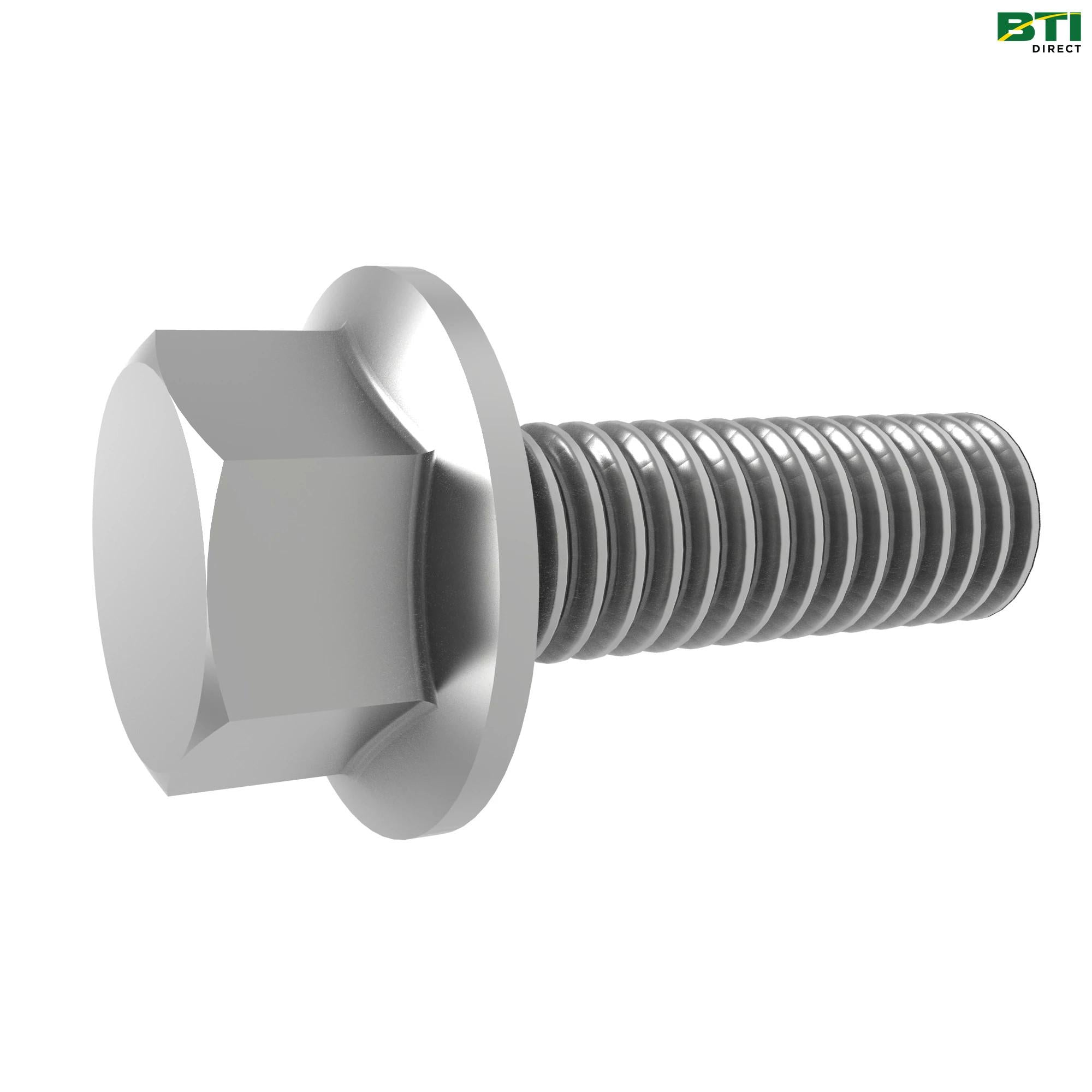 19M7786: Hexagonal Head Flanged Screw, M10 X 30
