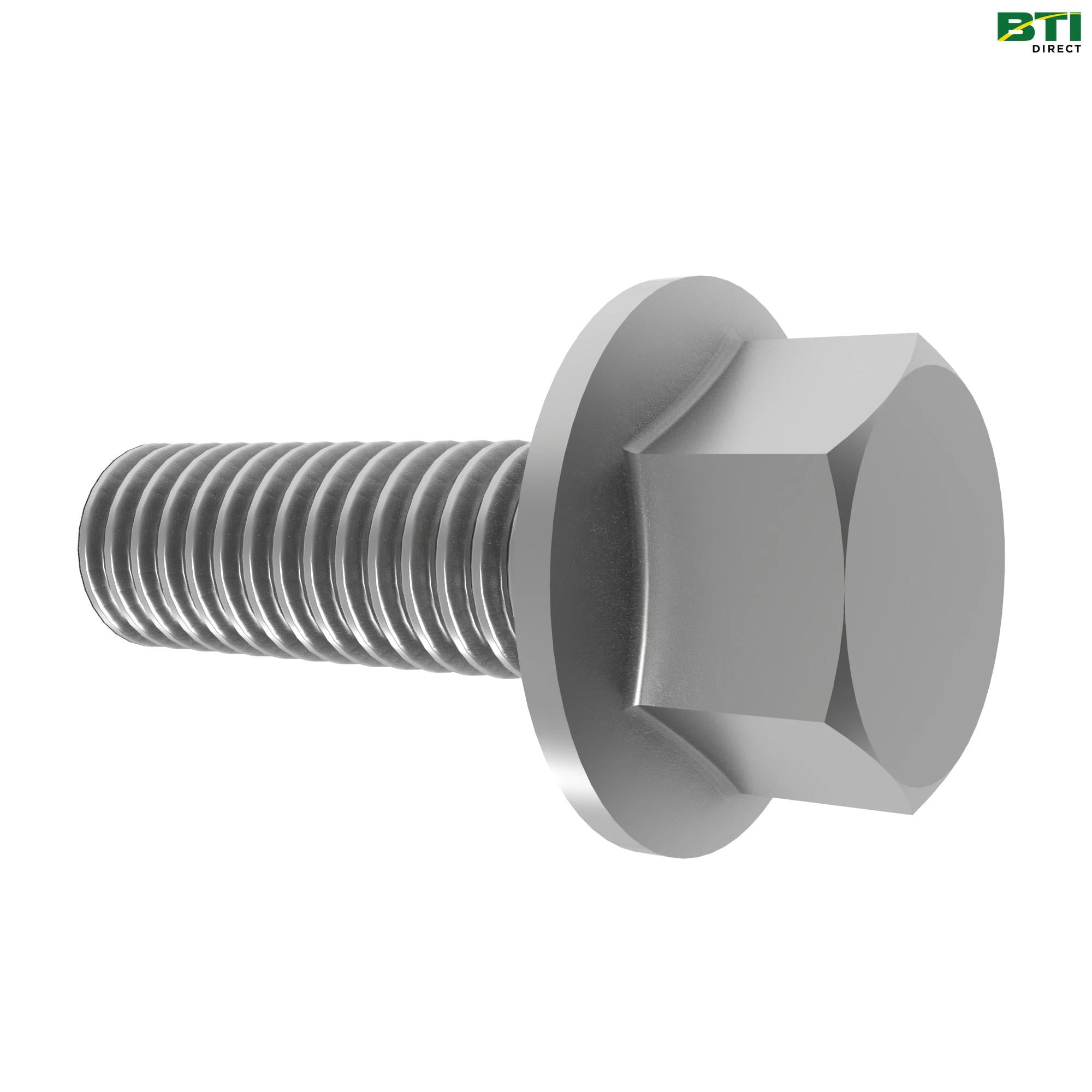 19M7786: Hexagonal Head Flanged Screw, M10 X 30