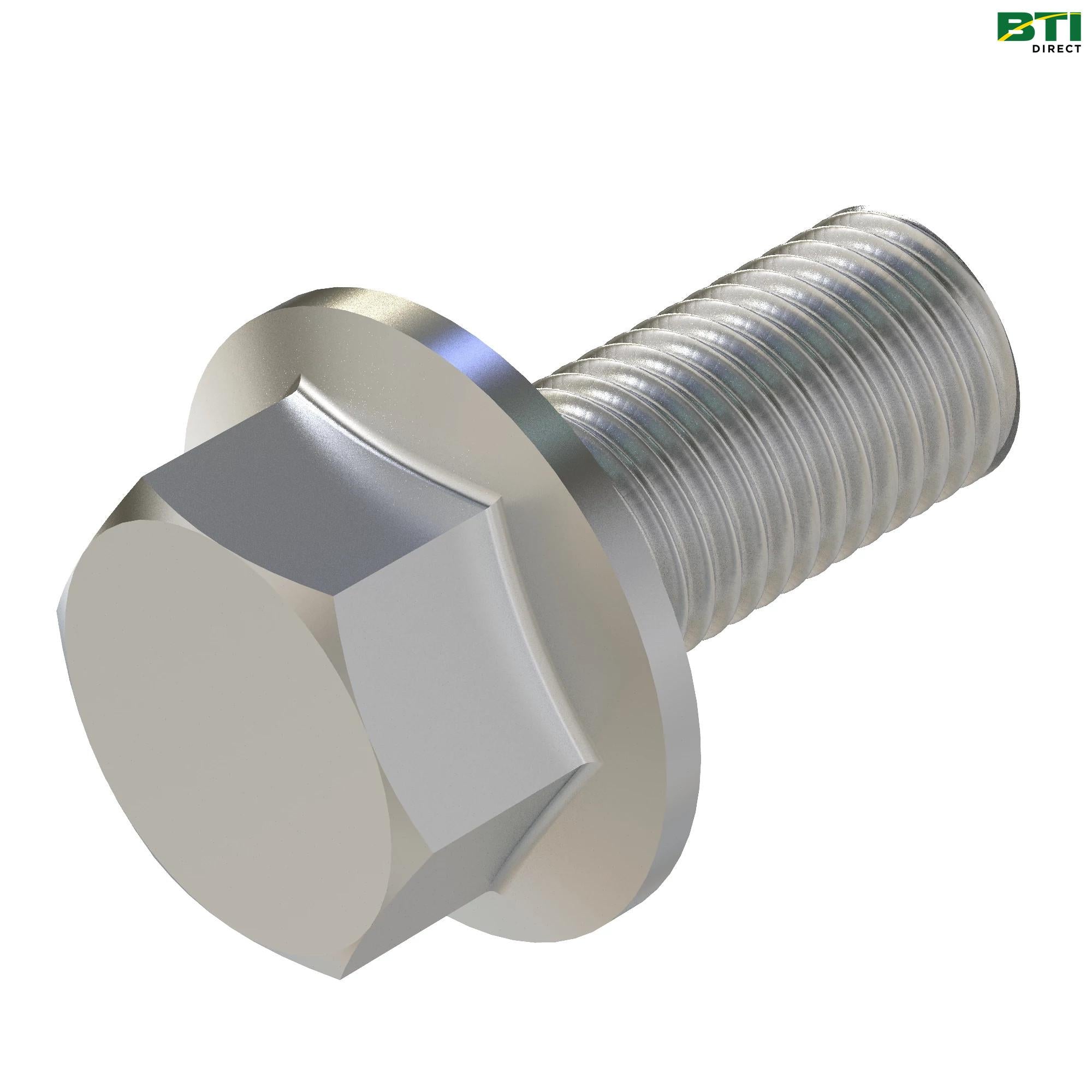19M7788: Hexagonal Head Flanged Screw, M12 X 25