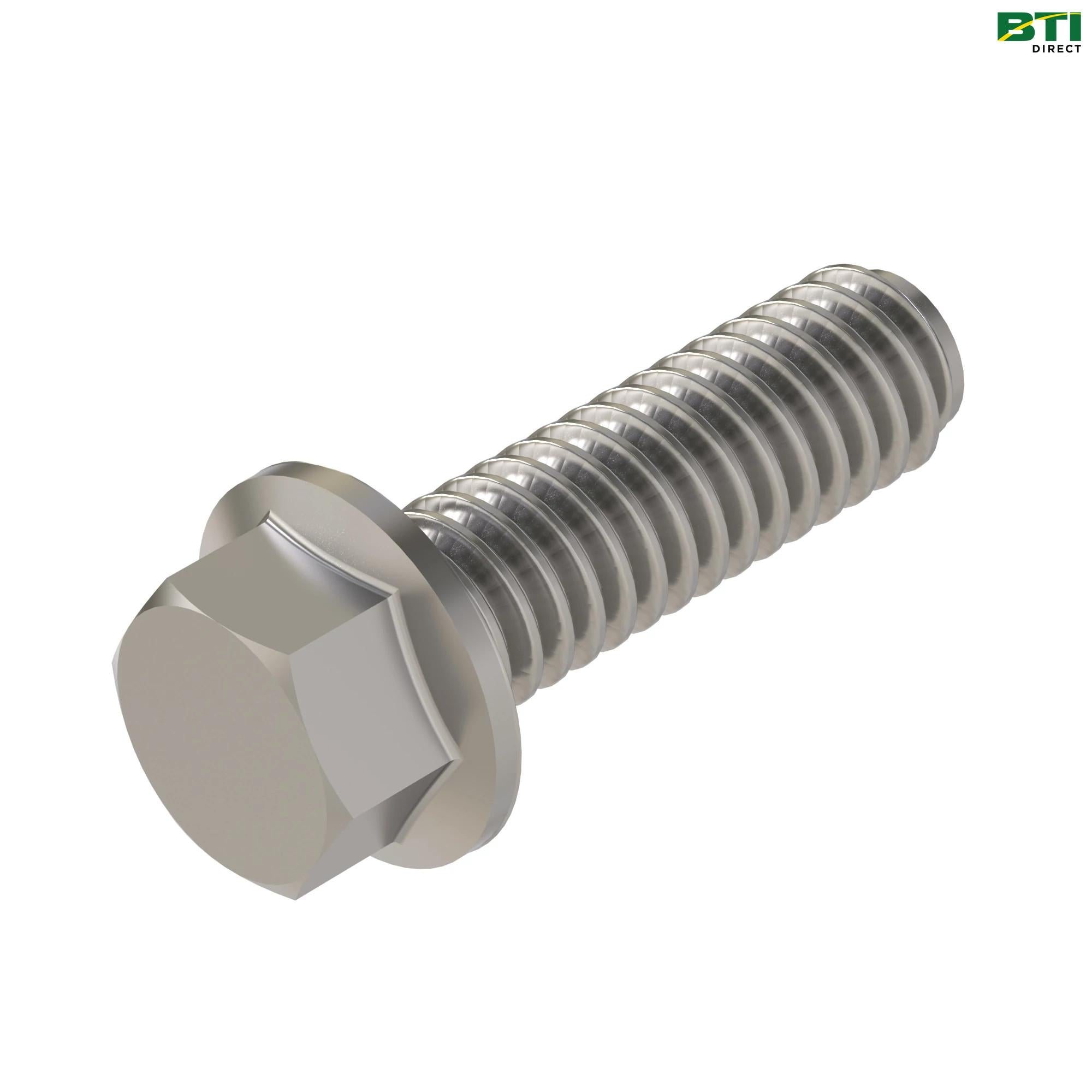 19M7863: Hexagonal Head Flanged Screw, M6 X 25