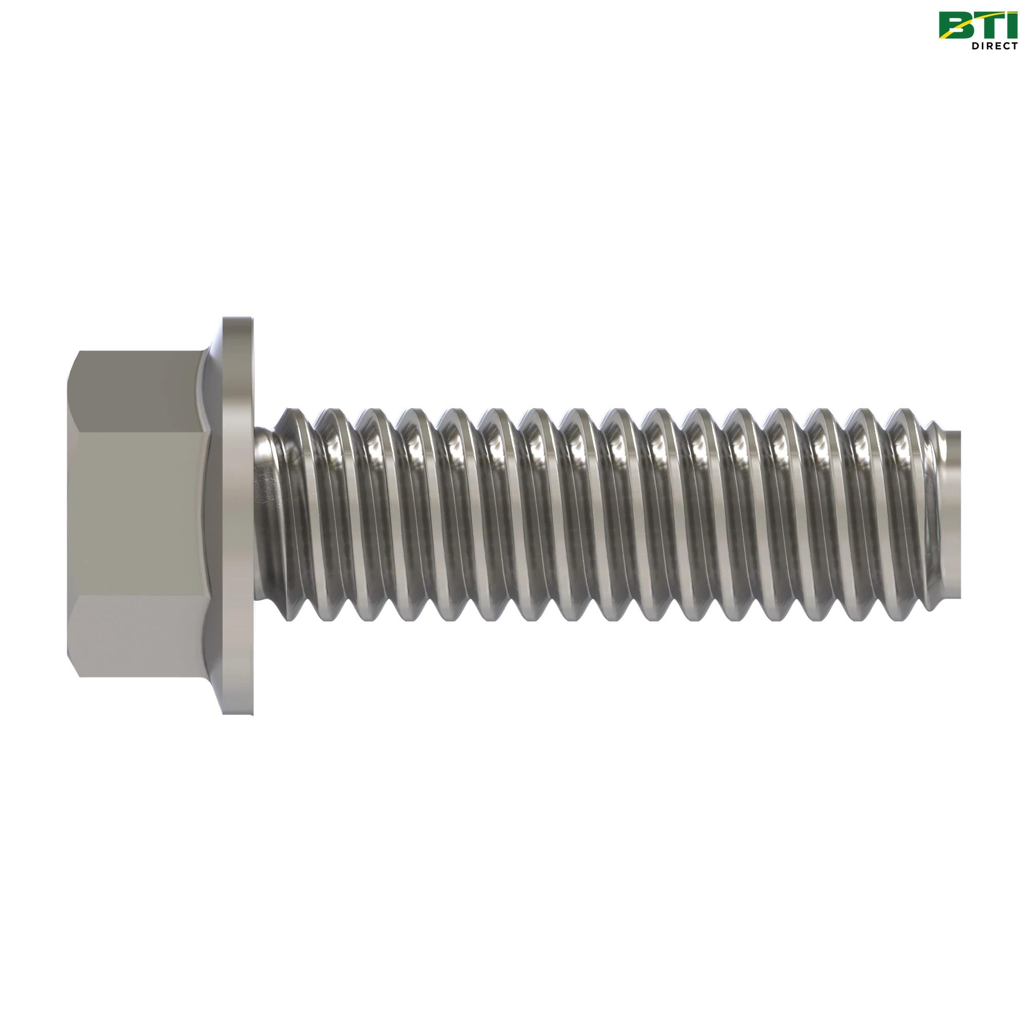 19M7863: Hexagonal Head Flanged Screw, M6 X 25