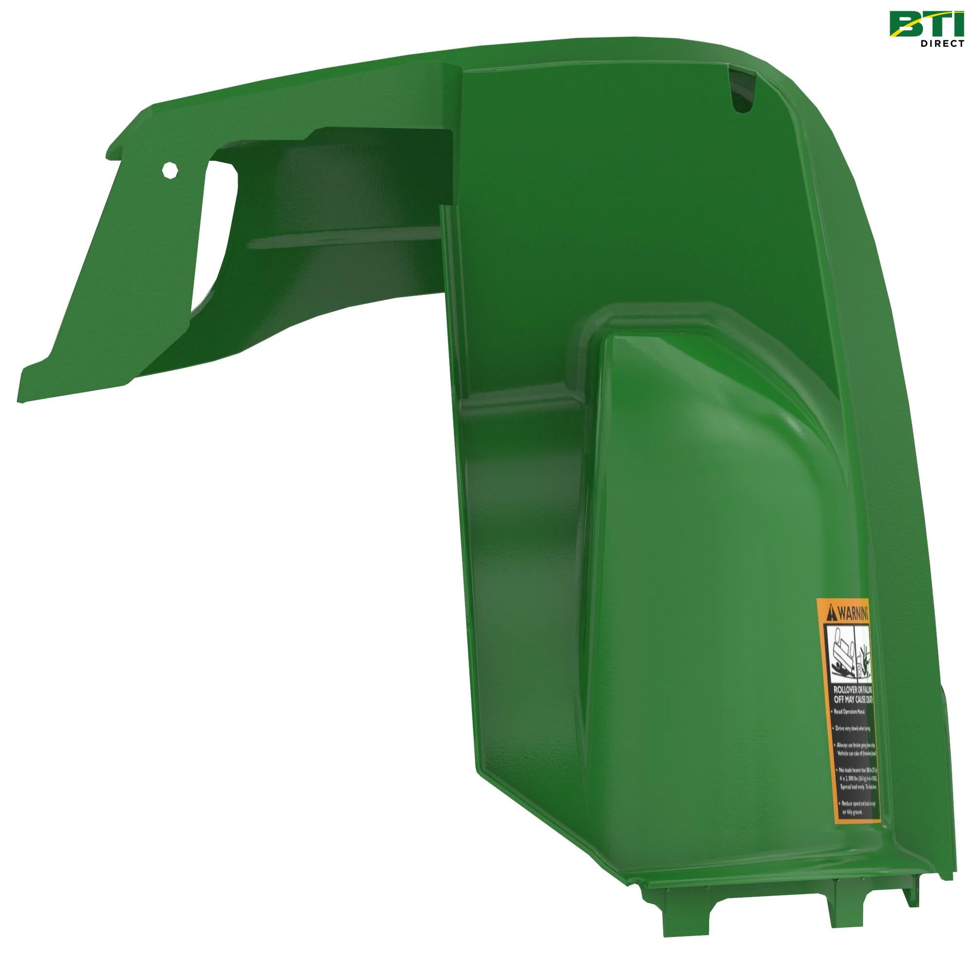 AM134742: Front Fender with Label, Right Side