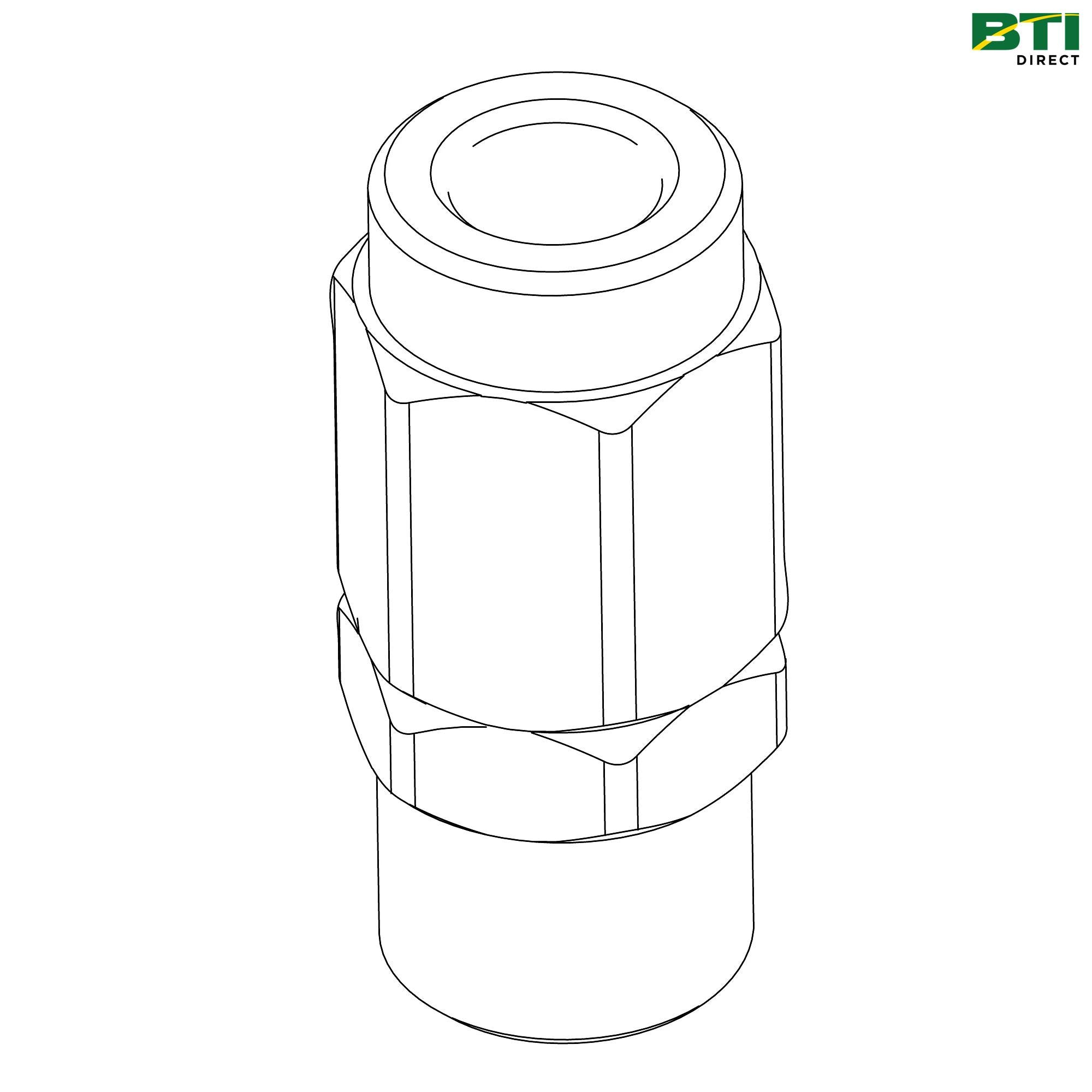 AZ54337: Straight Union Adapter Fitting