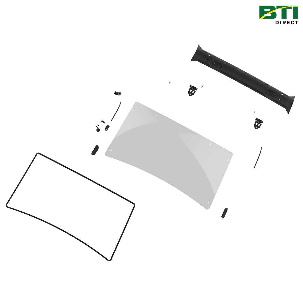 BUC10574: Abrasion-Resistant Polycarbonate Full Windshield