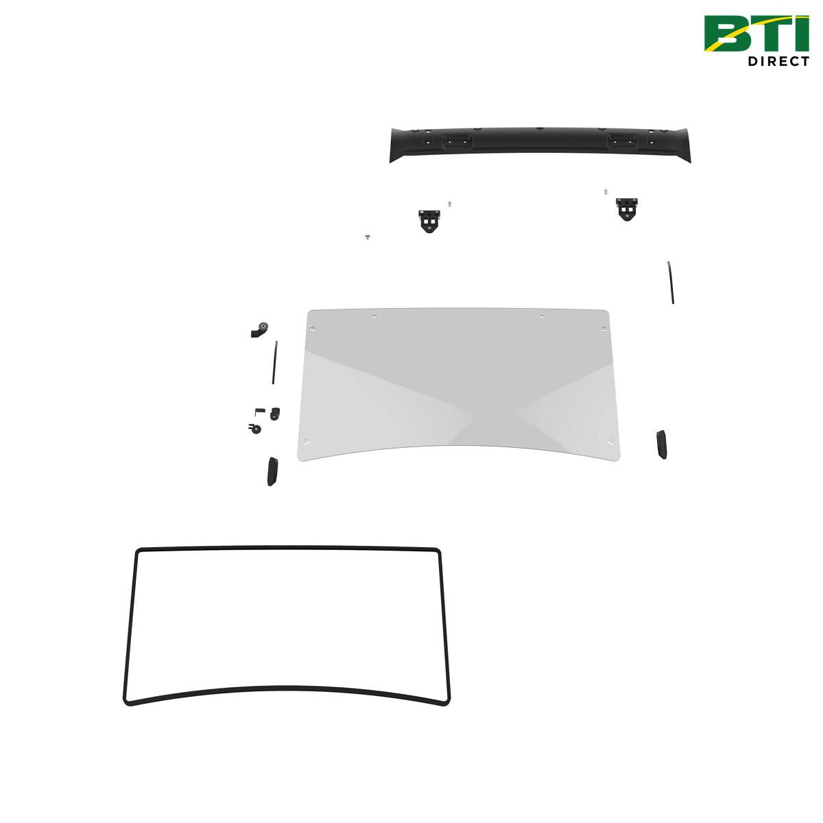 BUC10574: Abrasion-Resistant Polycarbonate Full Windshield