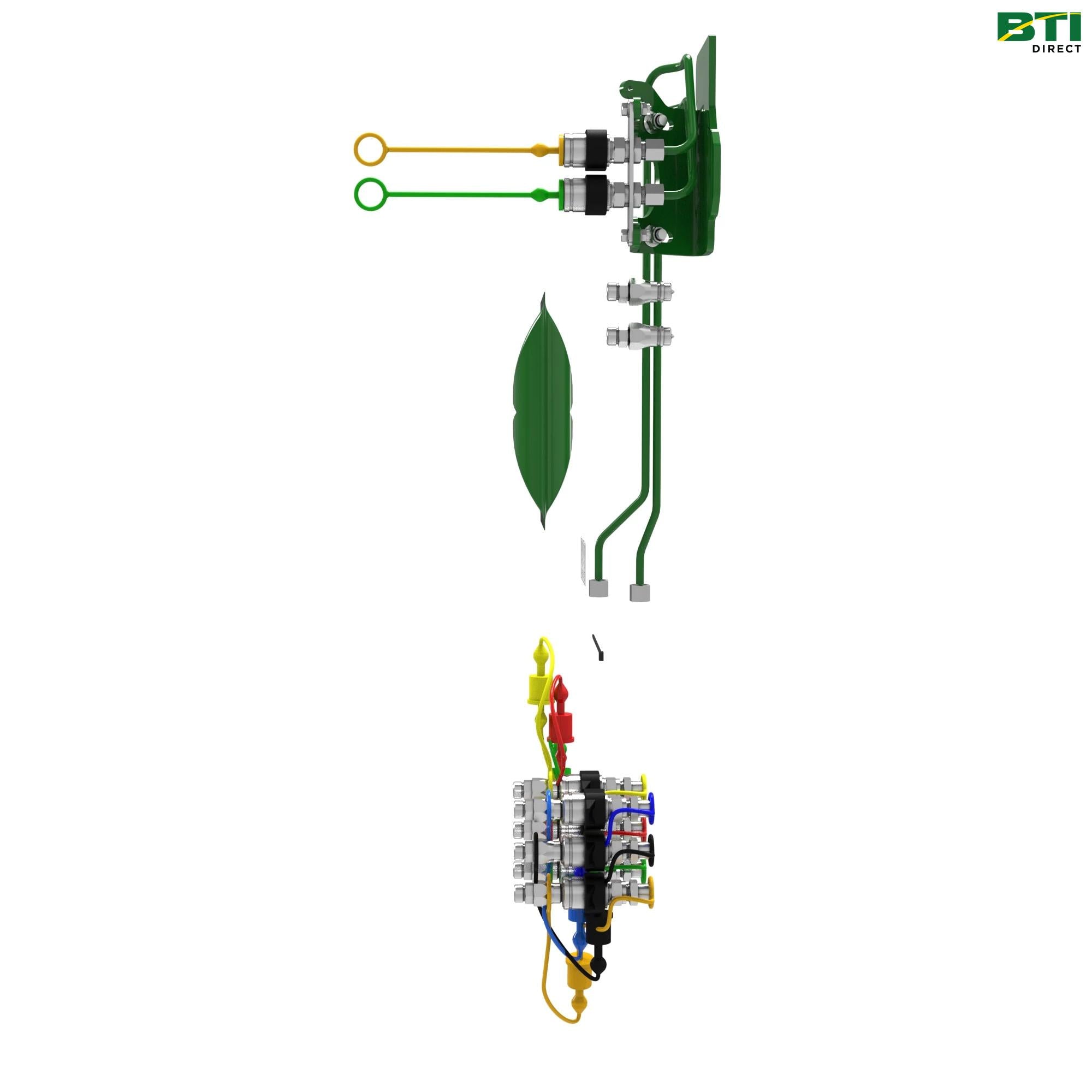 BW16390: 3-Function Hose, Hydraulic Quick Connect Coupler Attachment