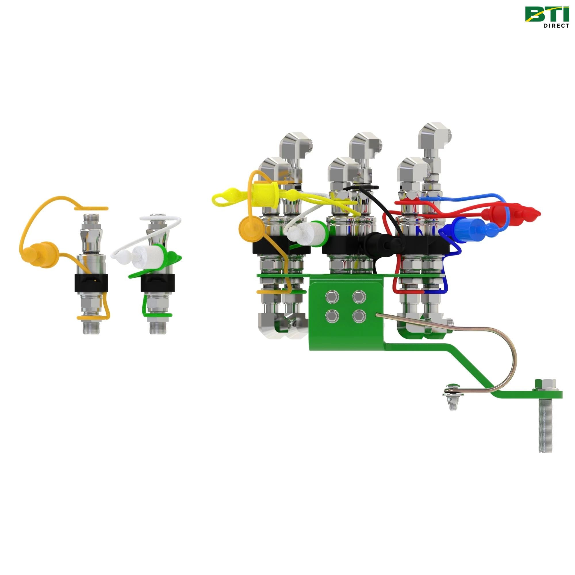 BXX10085: 3-Function Hydraulic Quick-Connect Coupler Attachment