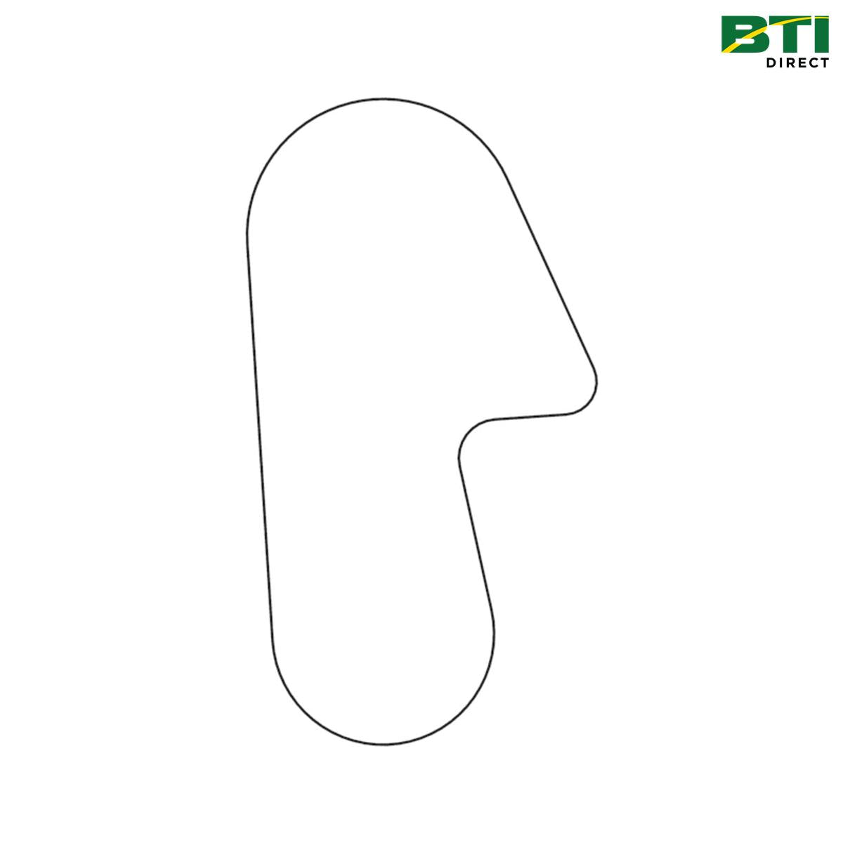 DZ119641: 12 Rib V-Belt, Length 1825 mm (71.9 inch)