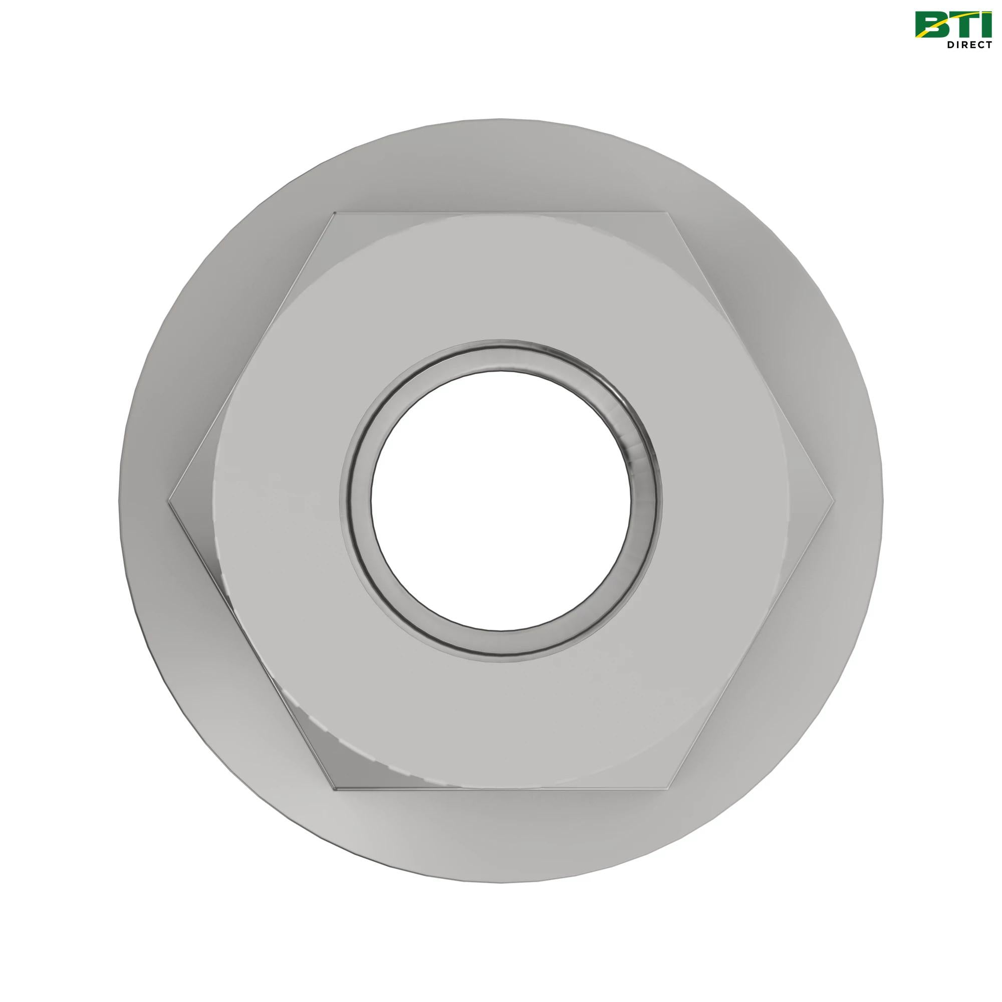 E55662: Hexagonal Flange Nut, 3/8"