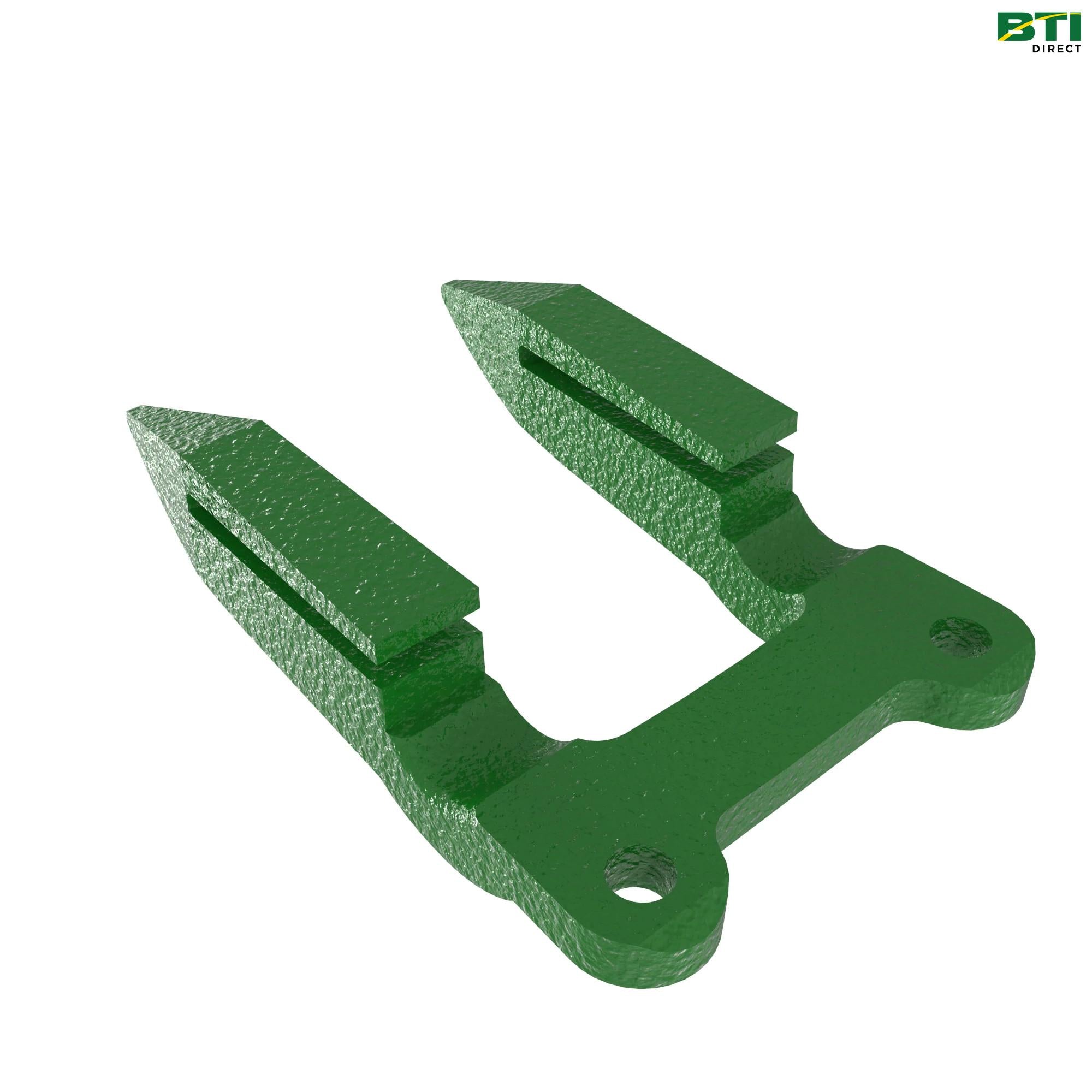 H153719: Single Heat Treated Standard Double Knife Guard, Green