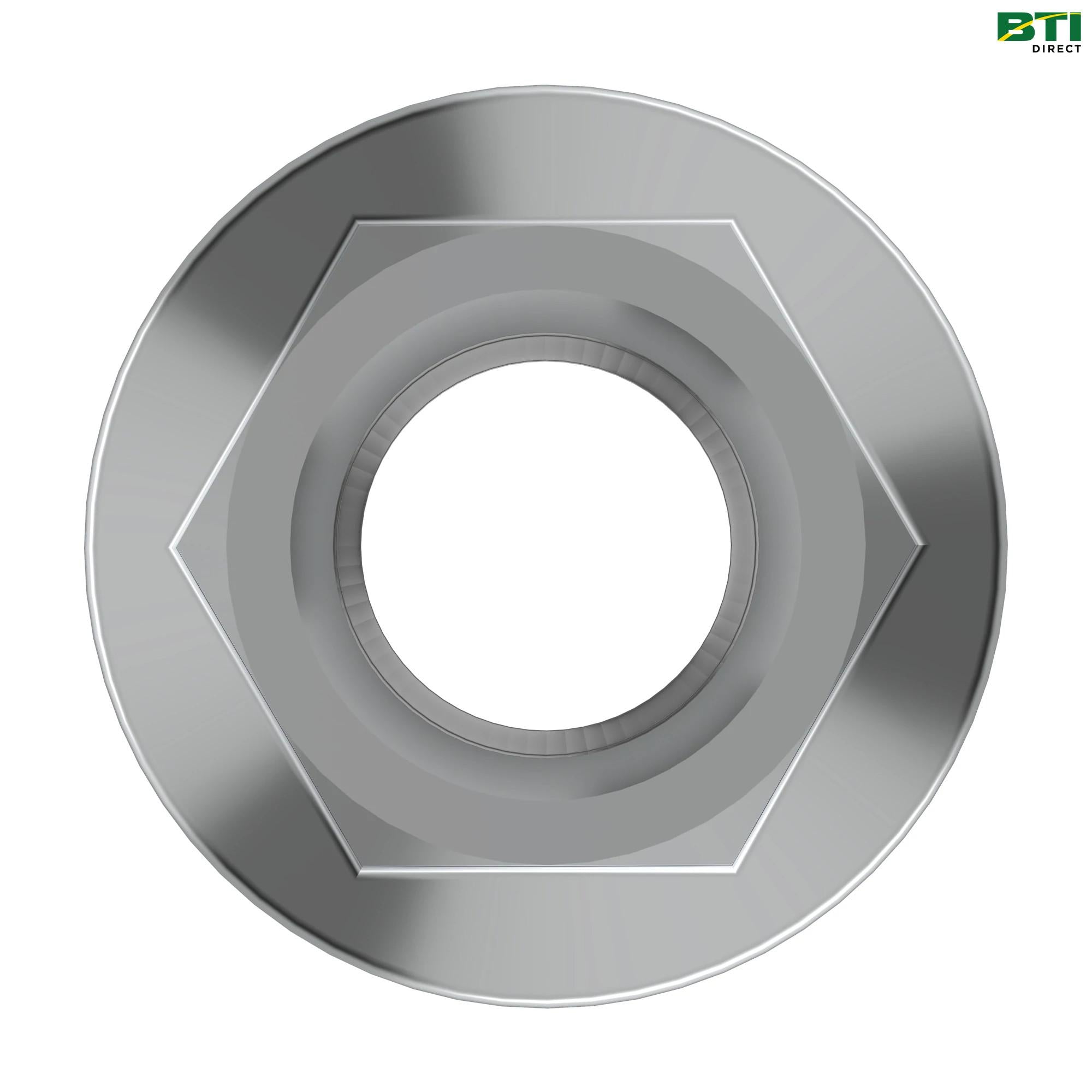 R539762: Hexagonal Flanged Nut, M10