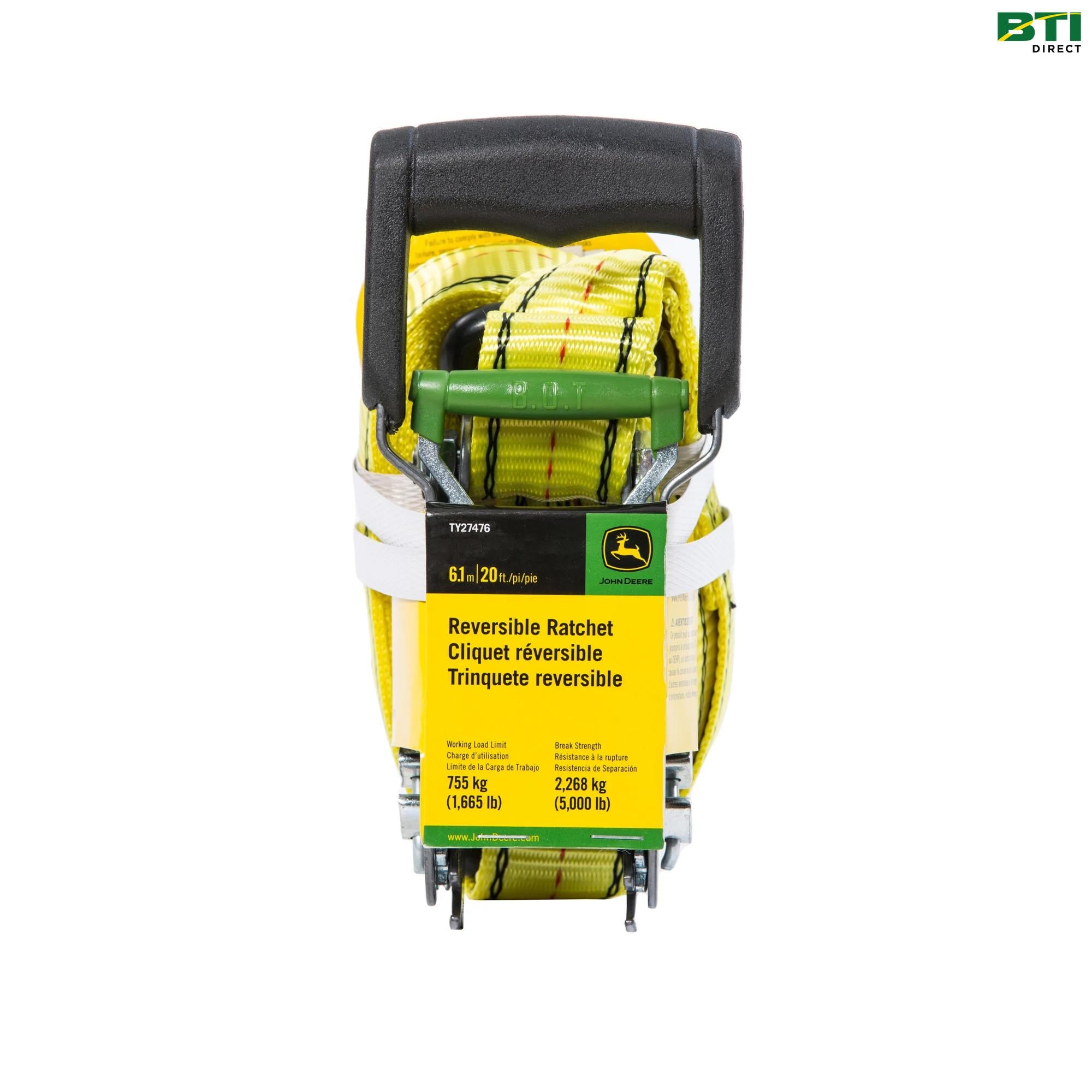 TY27476: Reversible Ratchet Strap, 20-ft (6.1m)