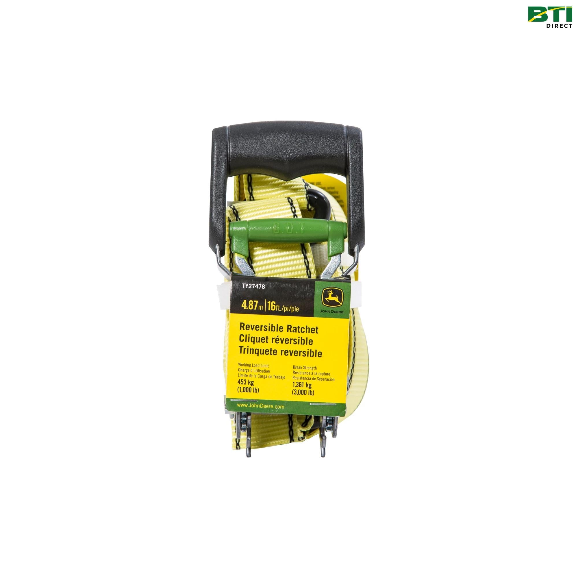 TY27478: Reversible Ratchet Strap, 16-ft (4.87m)