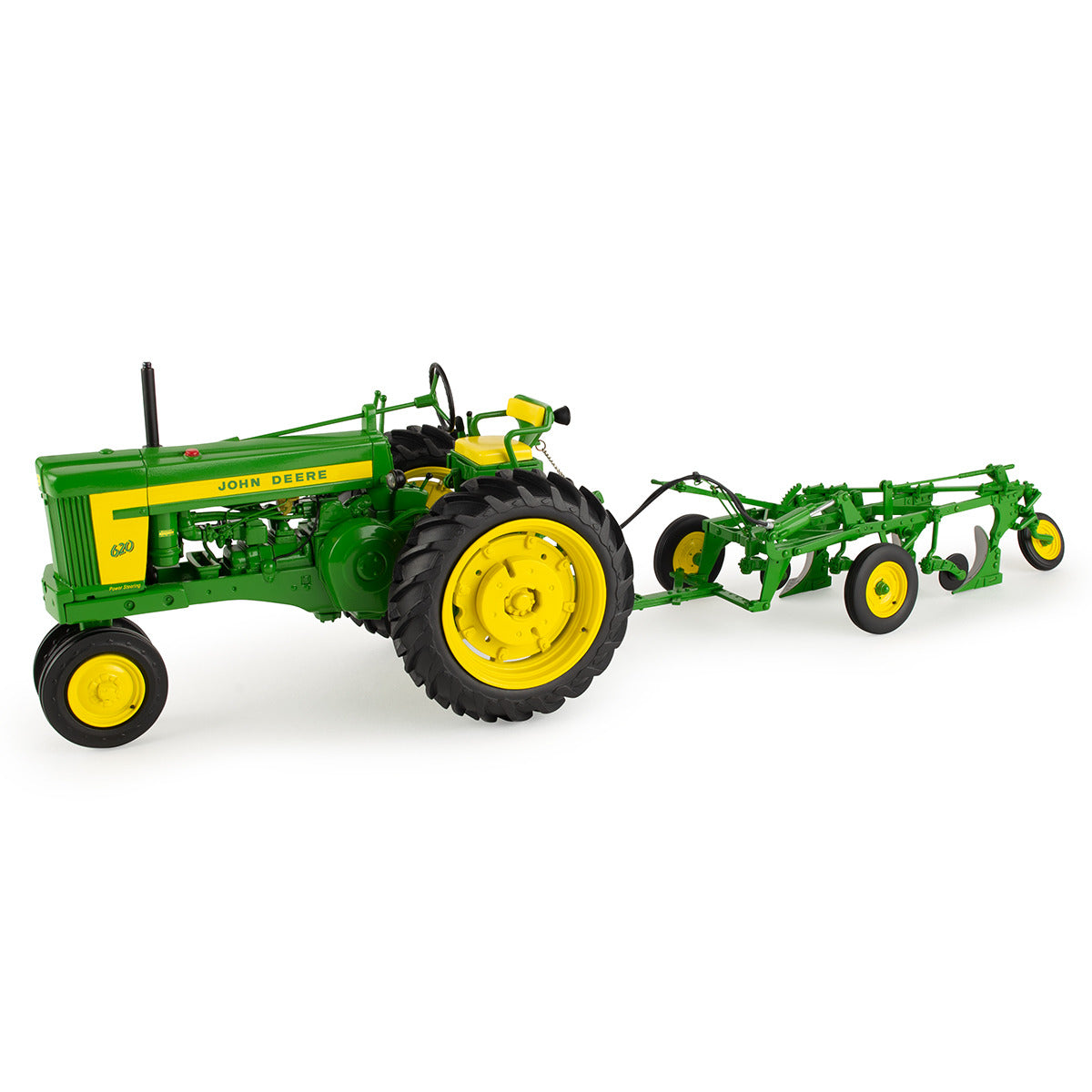 John Deere 620 & 555 Plow (1/16 Scale, Precision Heritage)