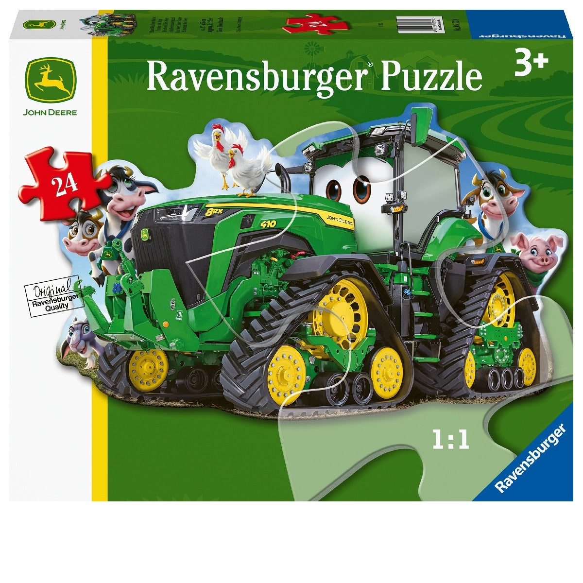 24-piece Tractor Shaped Puzzle