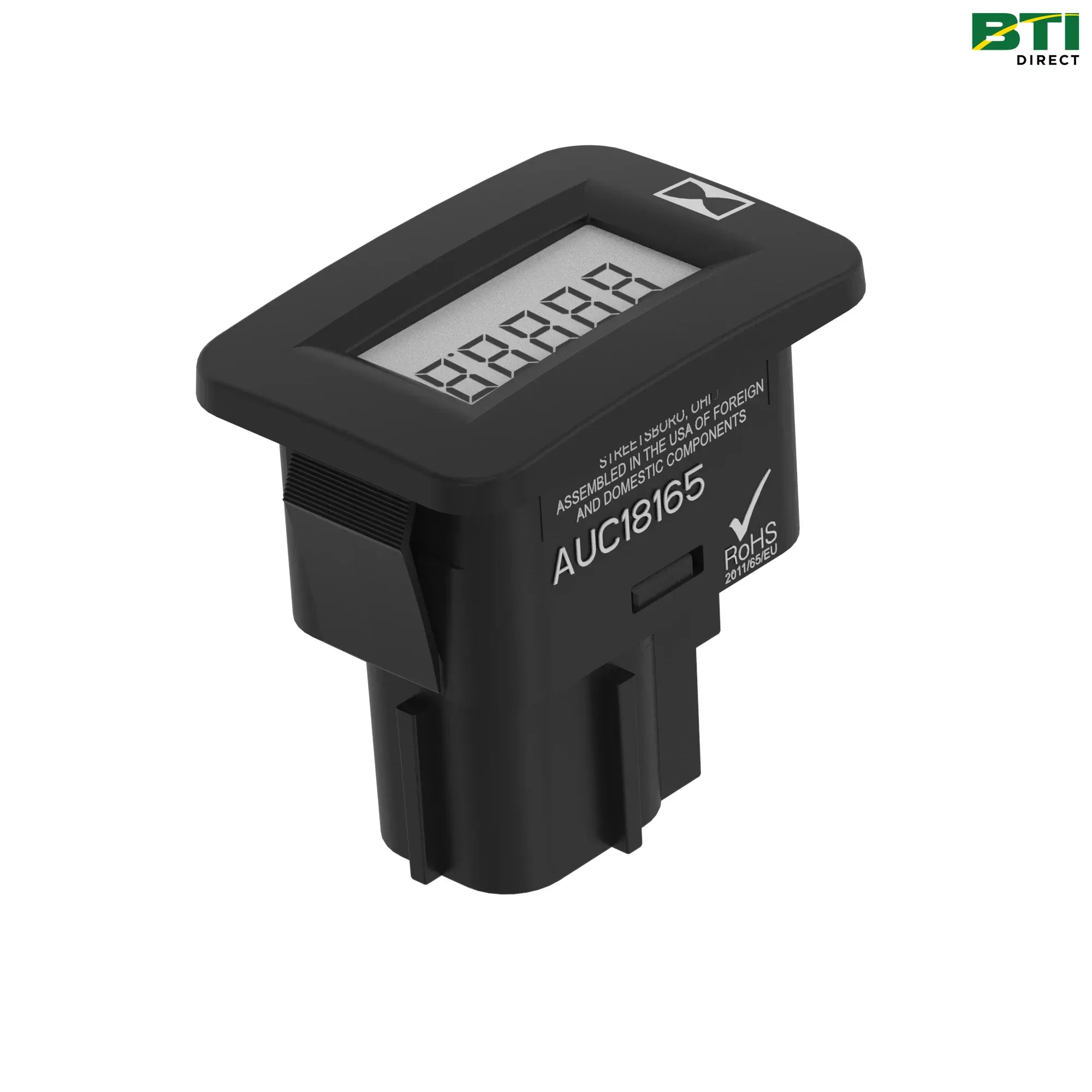 AUC18165: Rectangular Case Hour Meter Gage