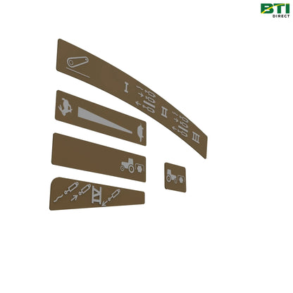 RE185298: Armrest Label Kit