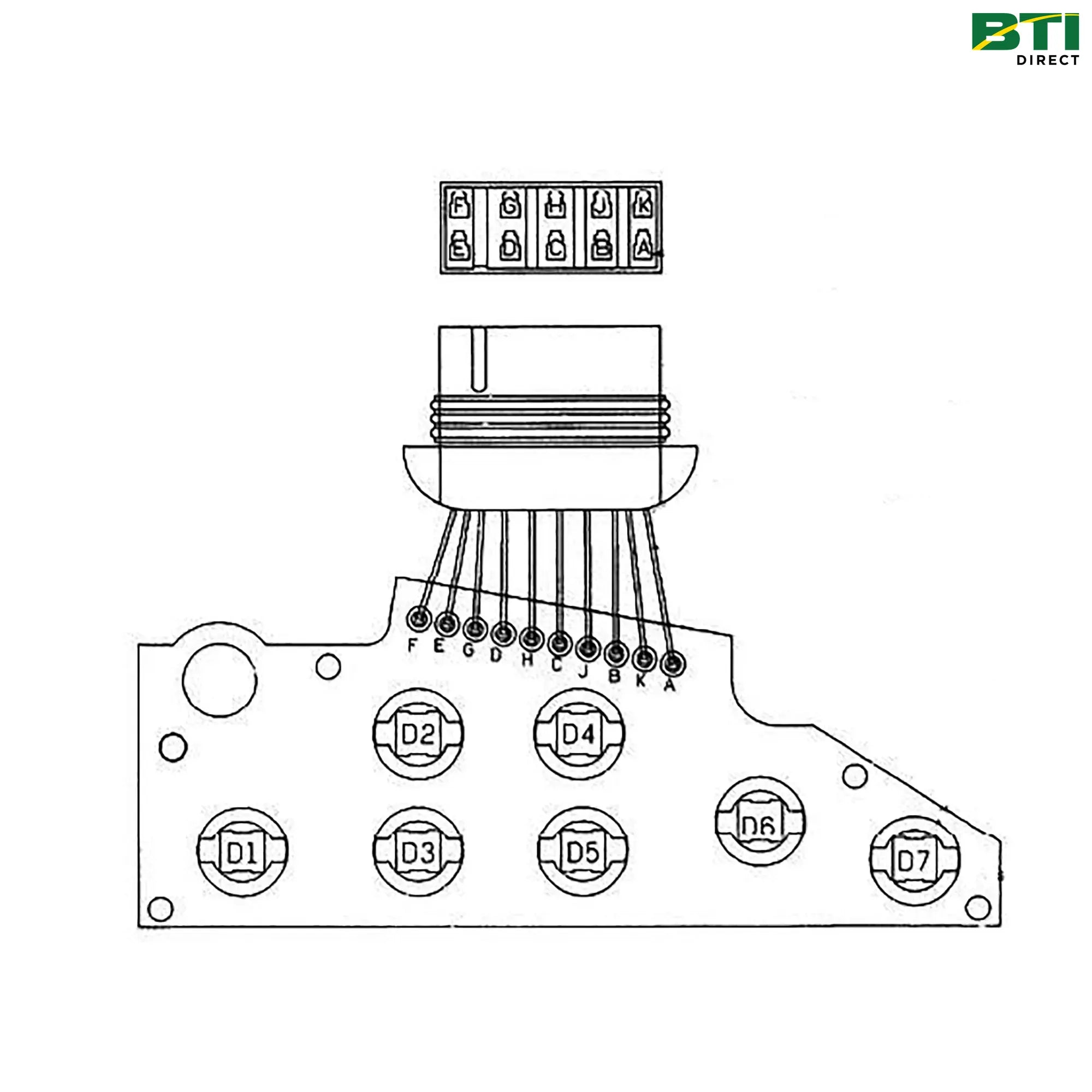 RE33136: Left Side Circuit Board