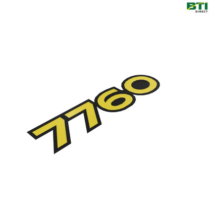 N379226: 7760 Model Label