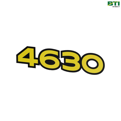 N316724: 4630 Model Label, Right Side