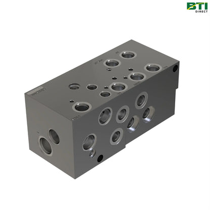AXE65887: Flow Control Hydraulic Valve Block with Orifices