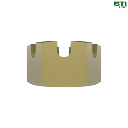 14H988: Hexagonal Slotted Nut, 1-1/4"