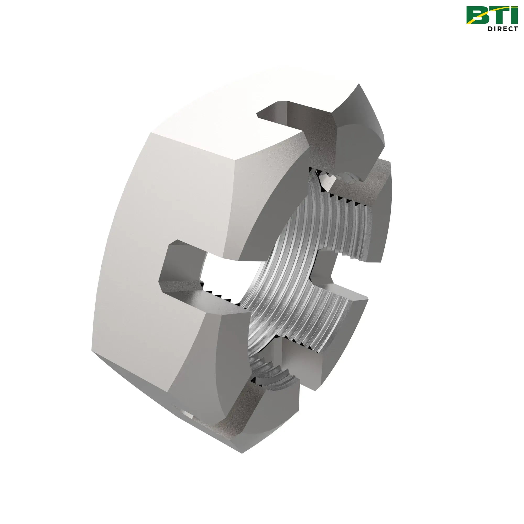 N372890: Hexagonal Slotted Nut, 1-20