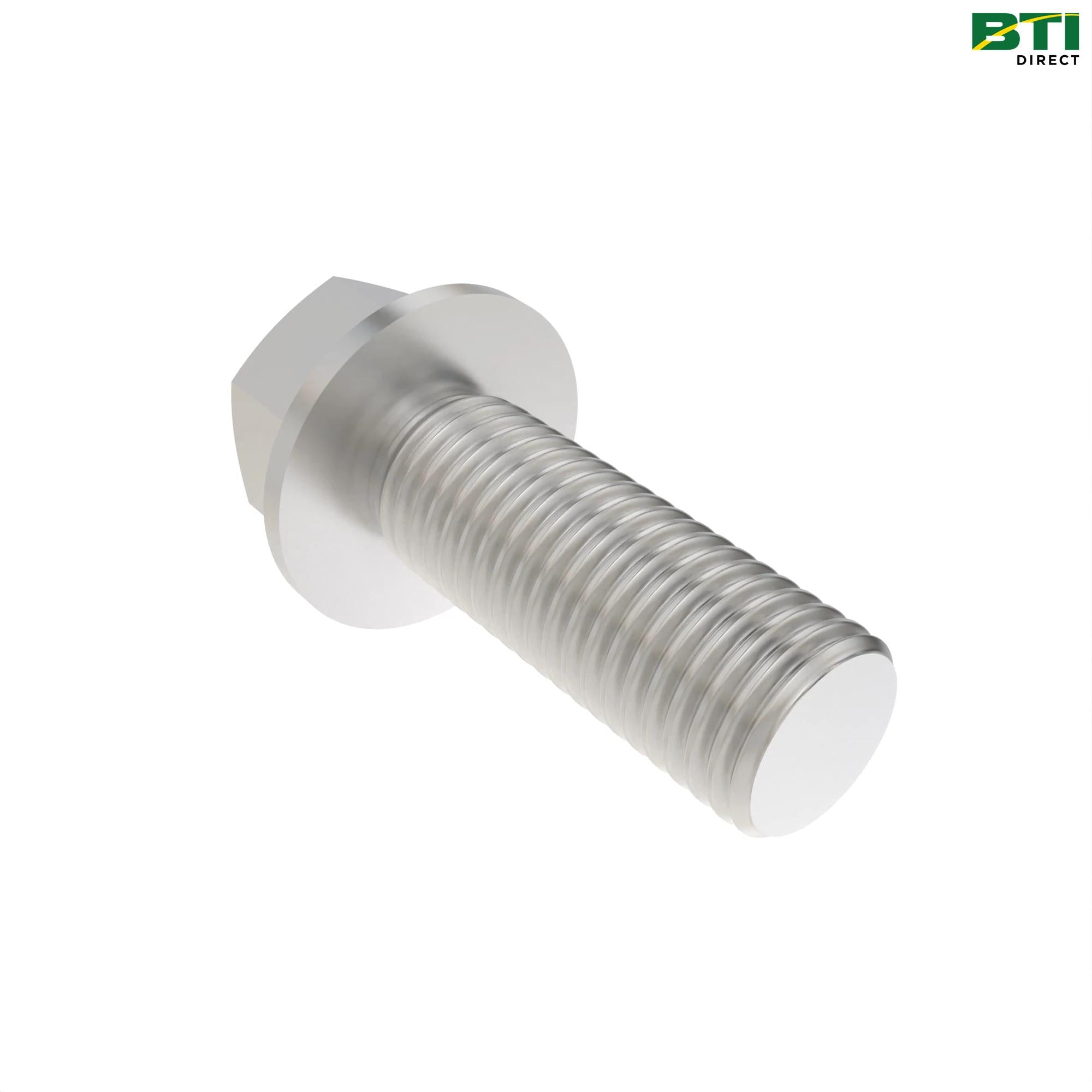 19H3411: Hexagonal Head Flanged Screw, 3/8" X 1-1/8"