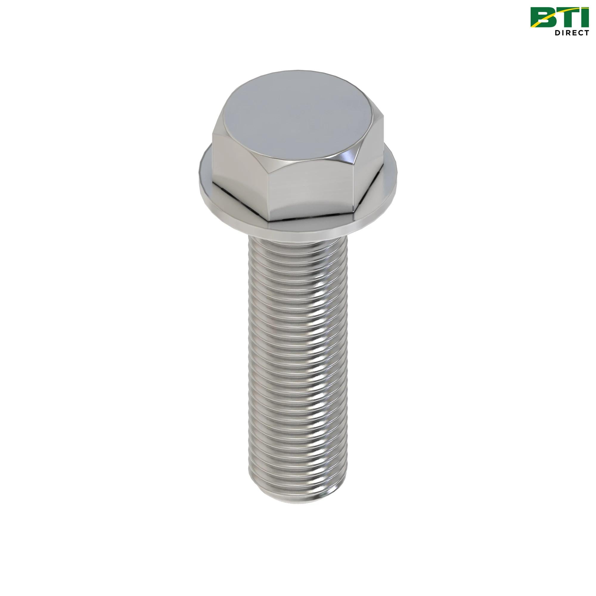 19M7796: Hexagonal Head Flange Bolt, M6 X 30