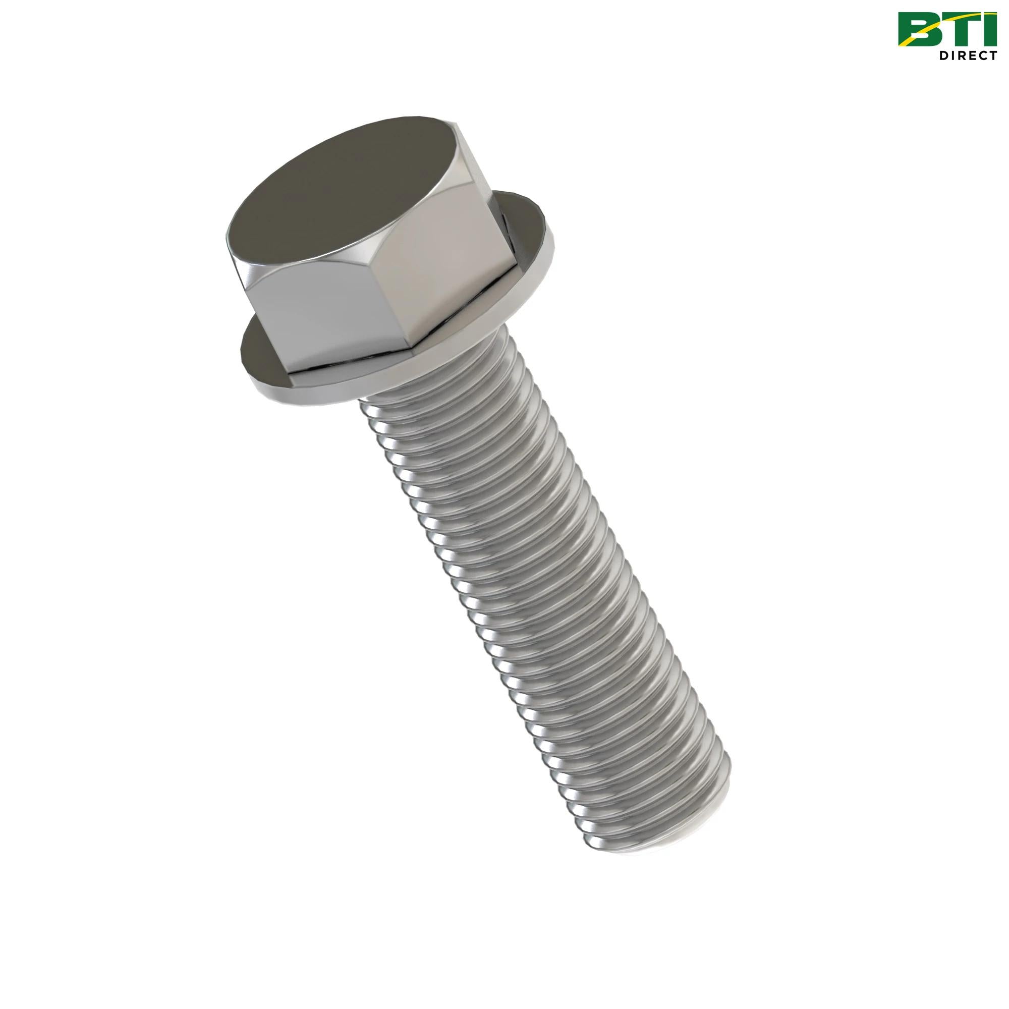 19M7804: Hexagonal Head Flange Bolt, M10 X 40