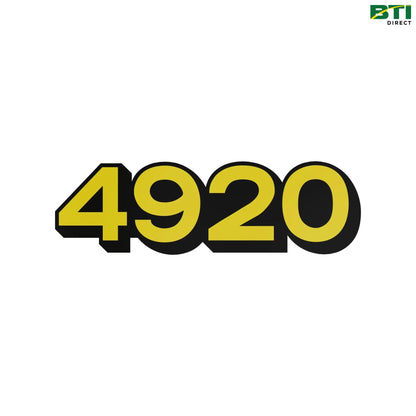 N304546: 4920 Model Designator Label