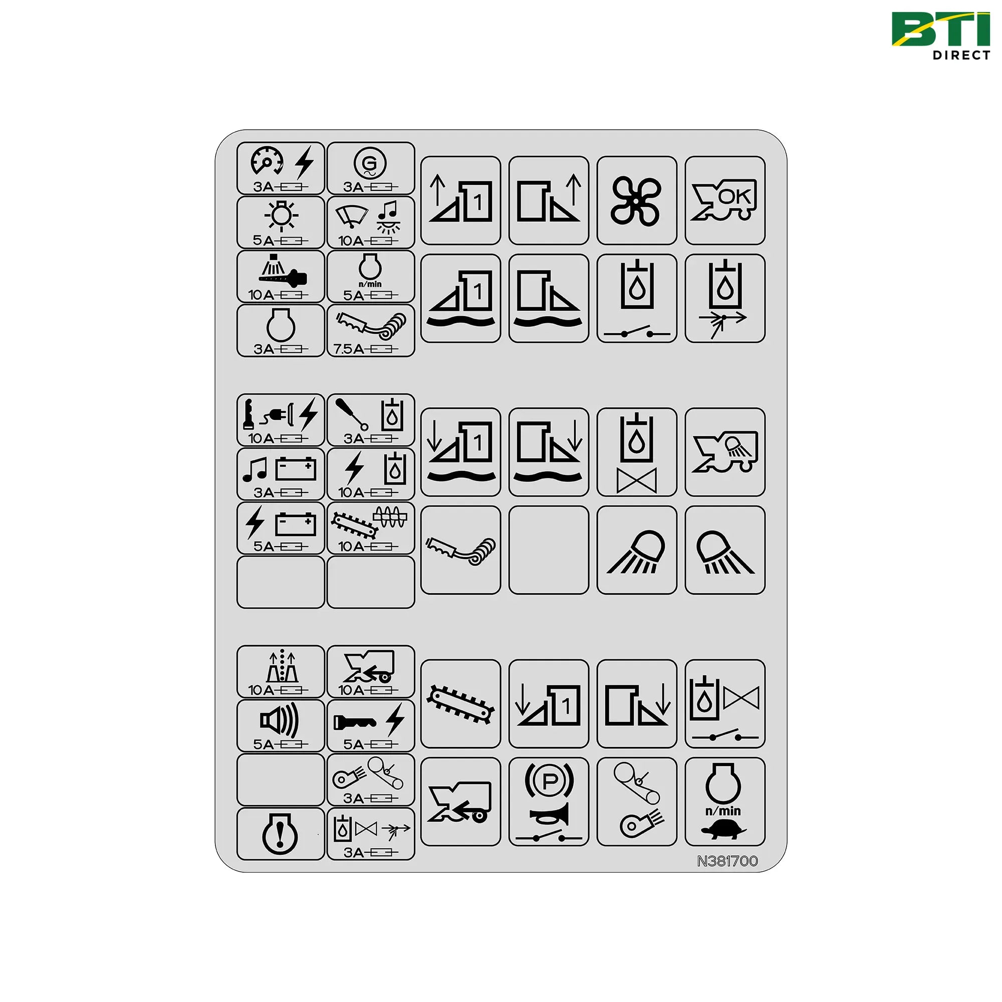 N381700: Fuse and Relays 9970 Text Free
