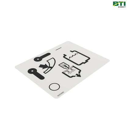 N313966: Eductor Valve Label