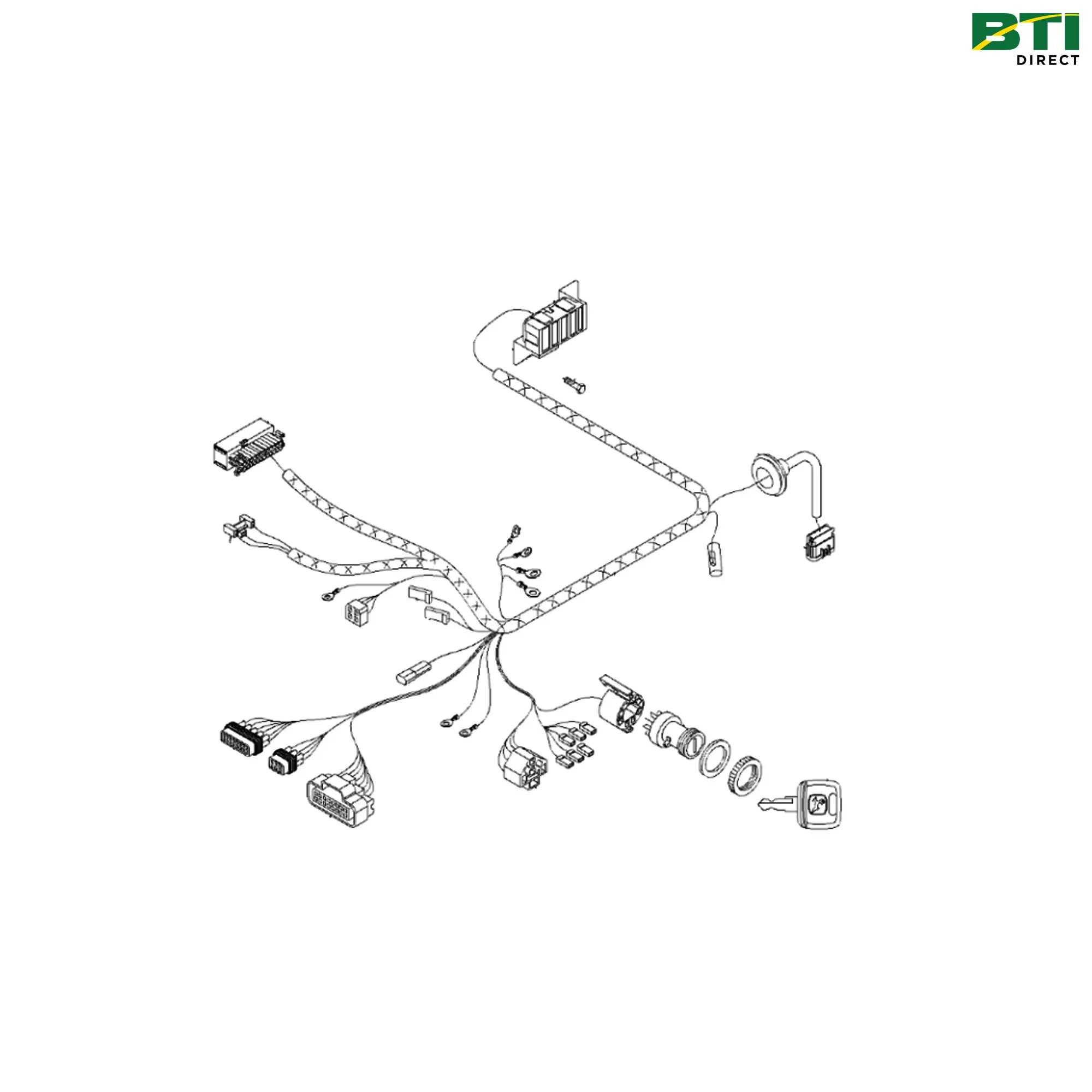 RE228483: Cab Front Console Wiring Harness