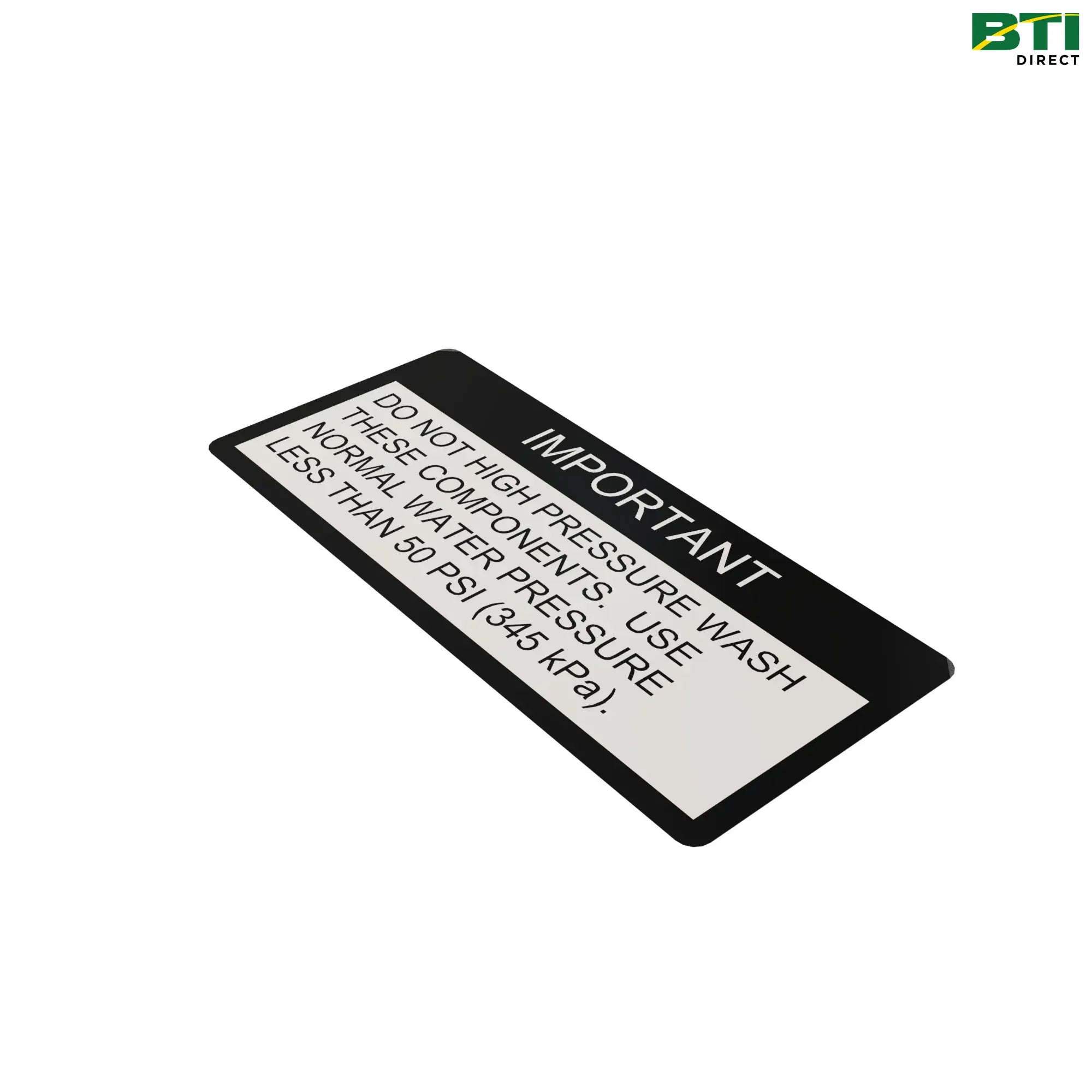 N310619: Wash Components Instruction Label