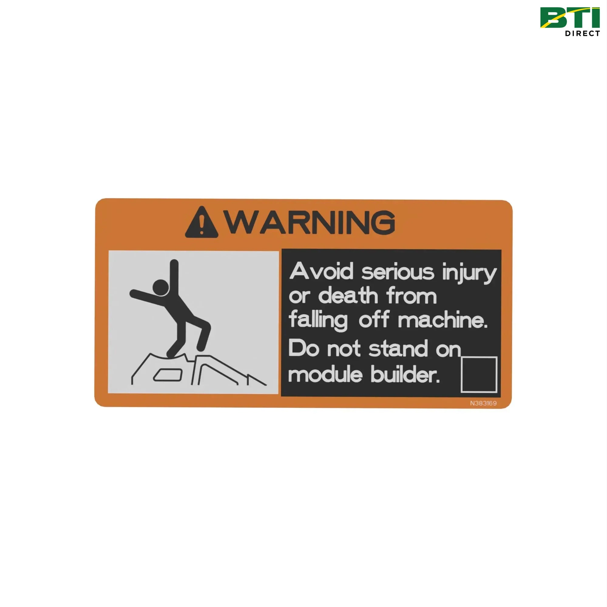 N383169: Safety Sign, No Step Rubber Flap