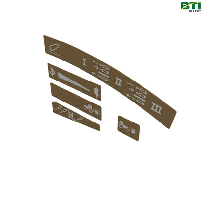 RE185298: Armrest Label Kit