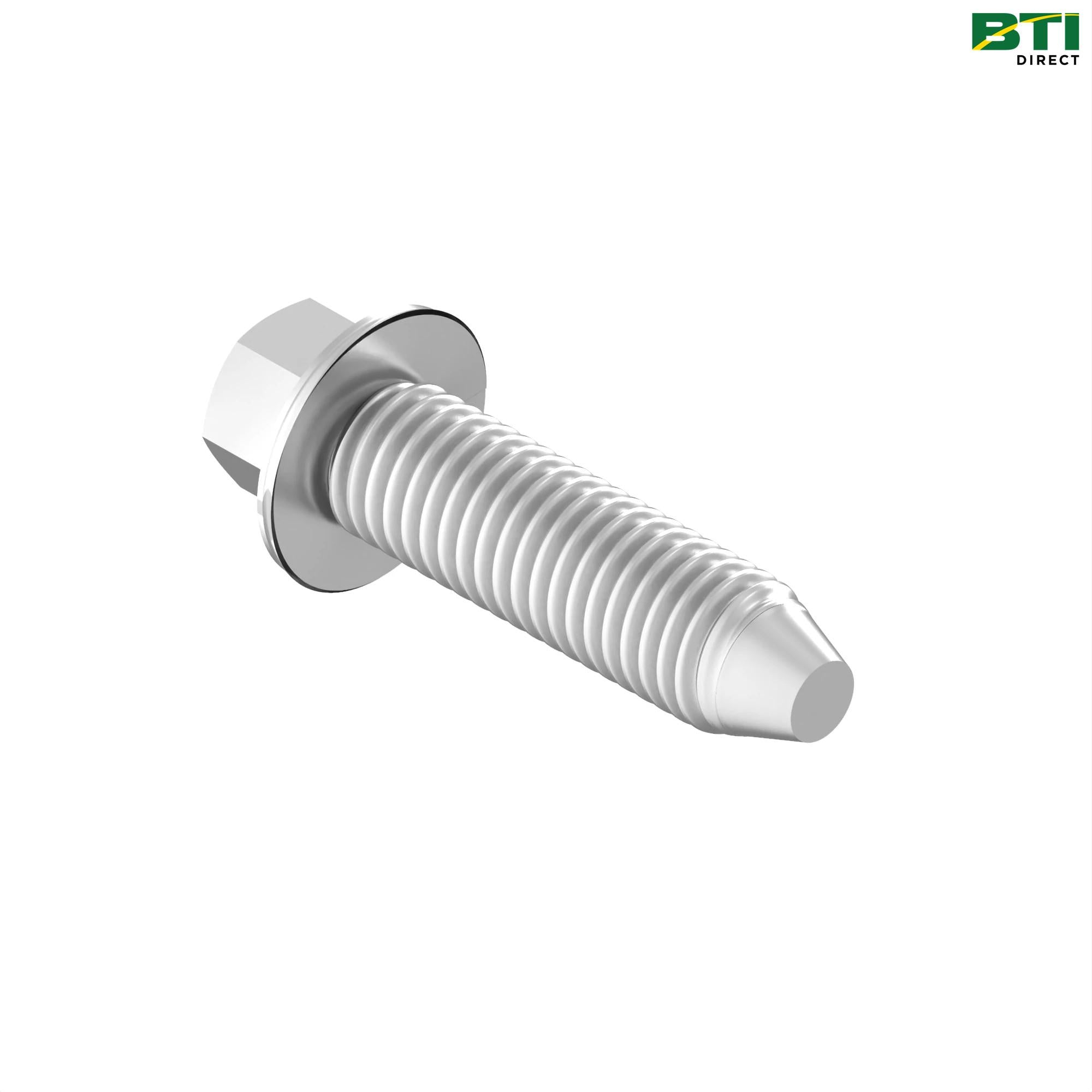 37M7096: Hexagonal Flanged Head Self-Tapping Screw, M8 X 35