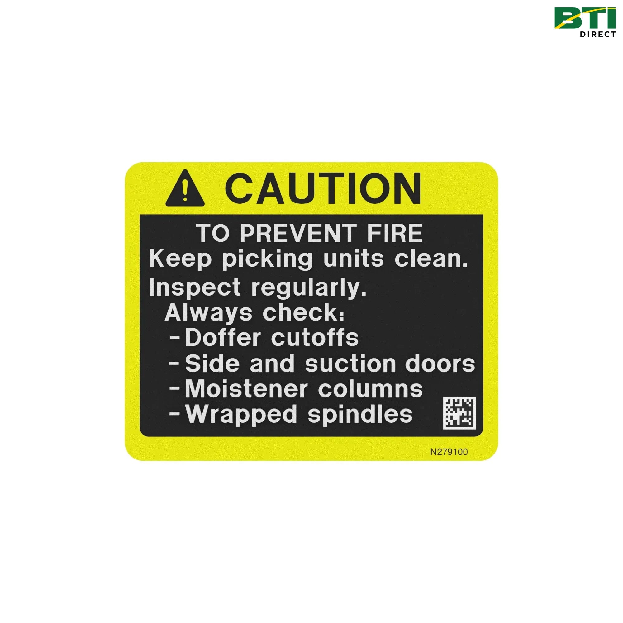 N279100: Fire Safety Sign