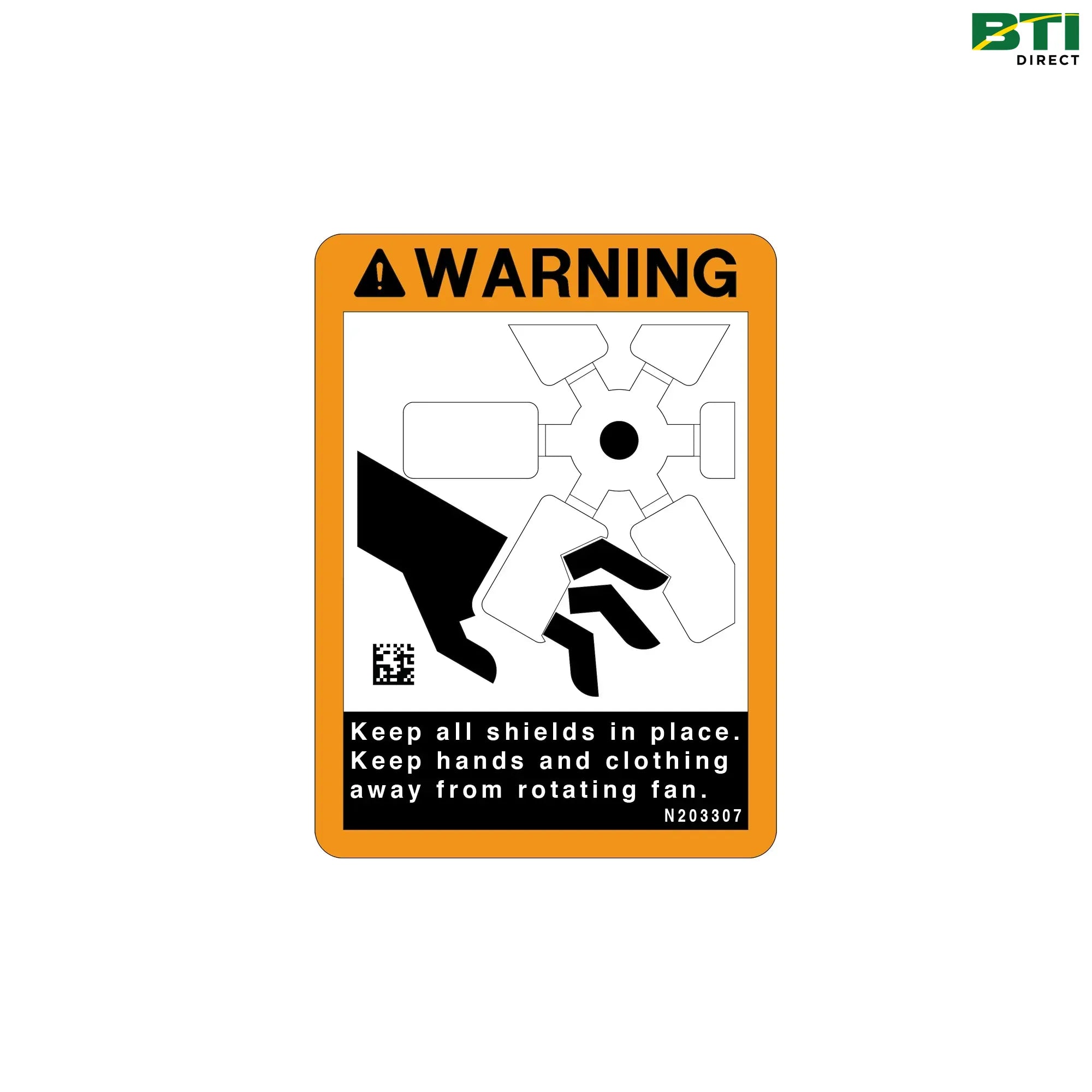N203307: Fan Warning Decal