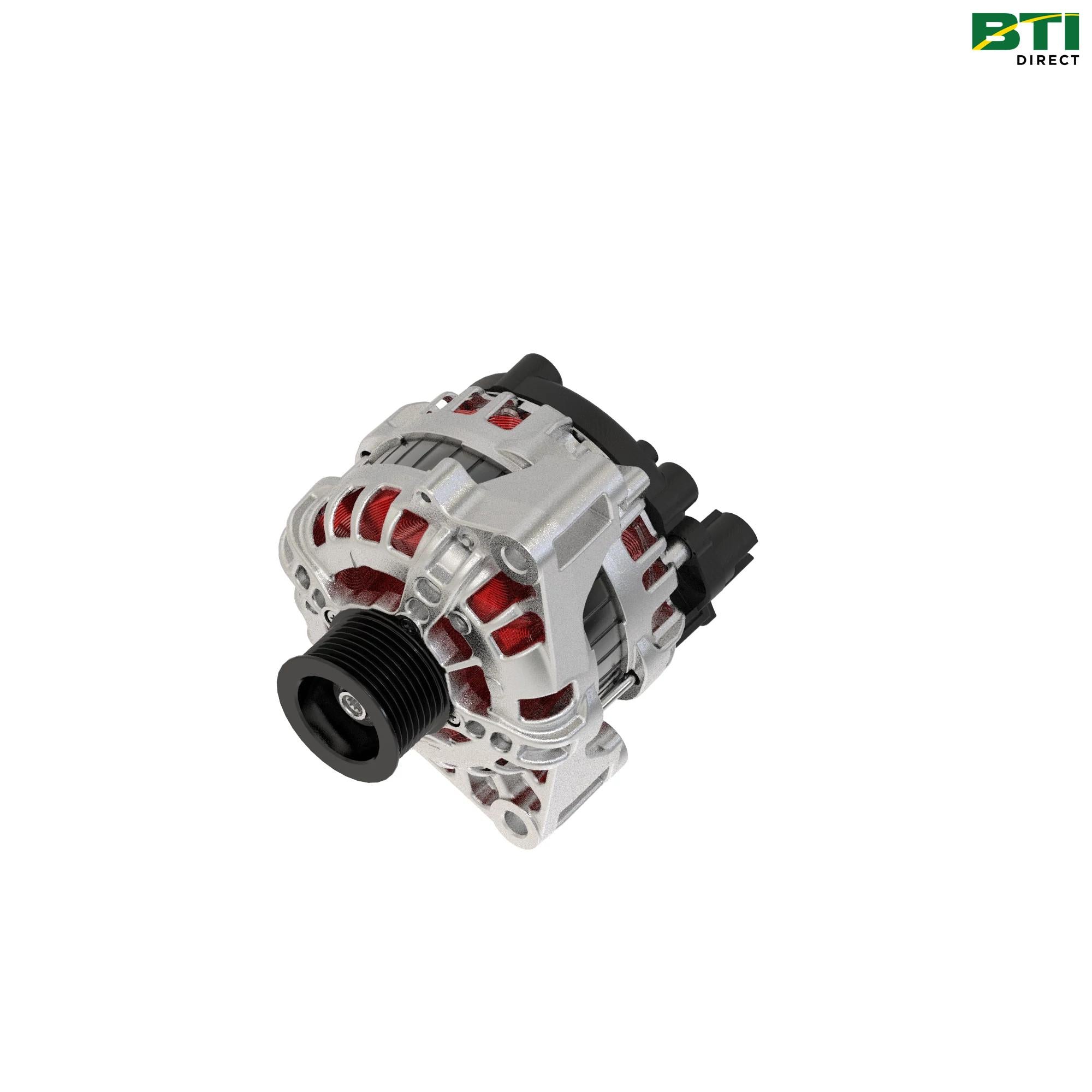 AL219434: Internal Fan Alternator with Pulley, 14 Volts, 90 Amp
