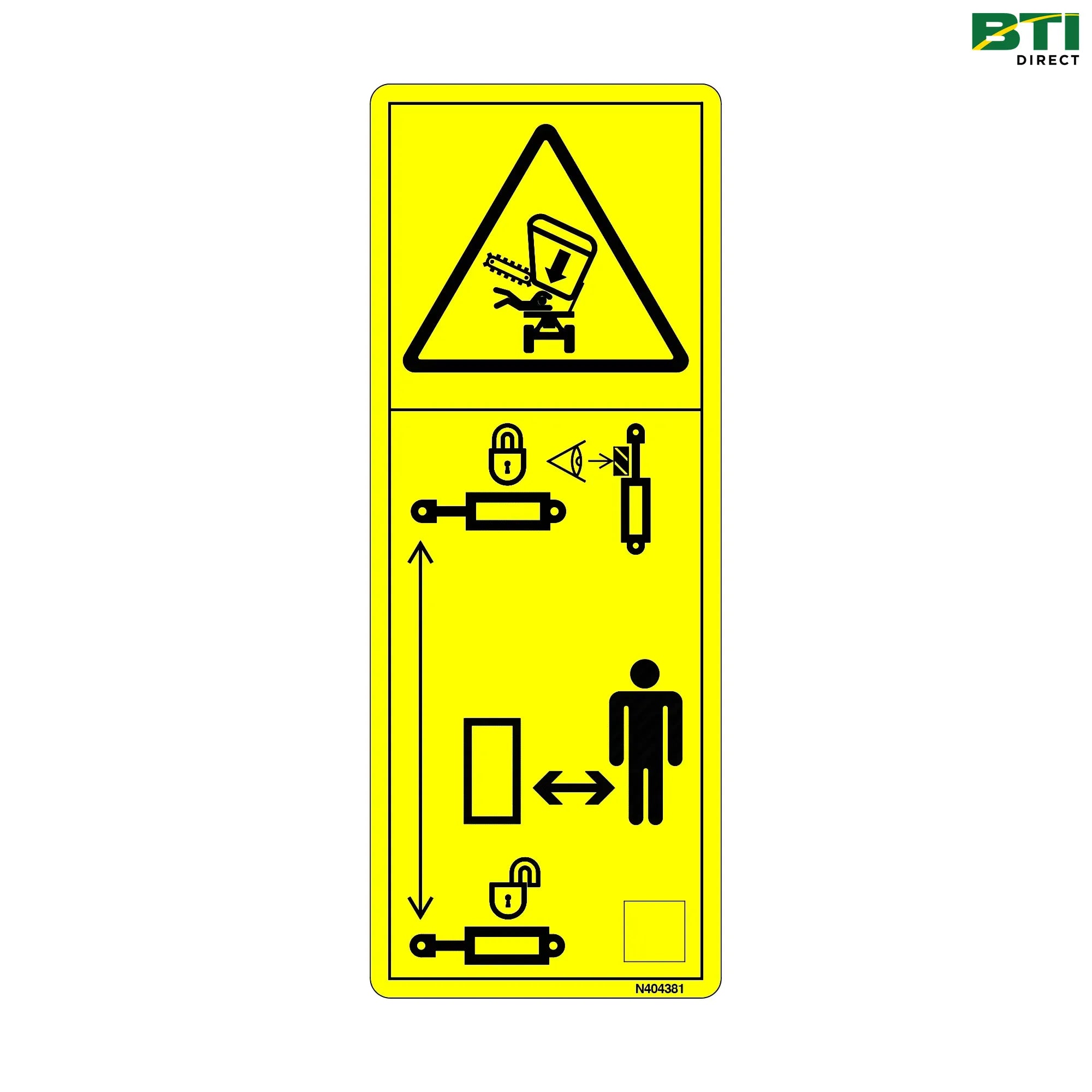 N404381: Basket Warning Label, Front