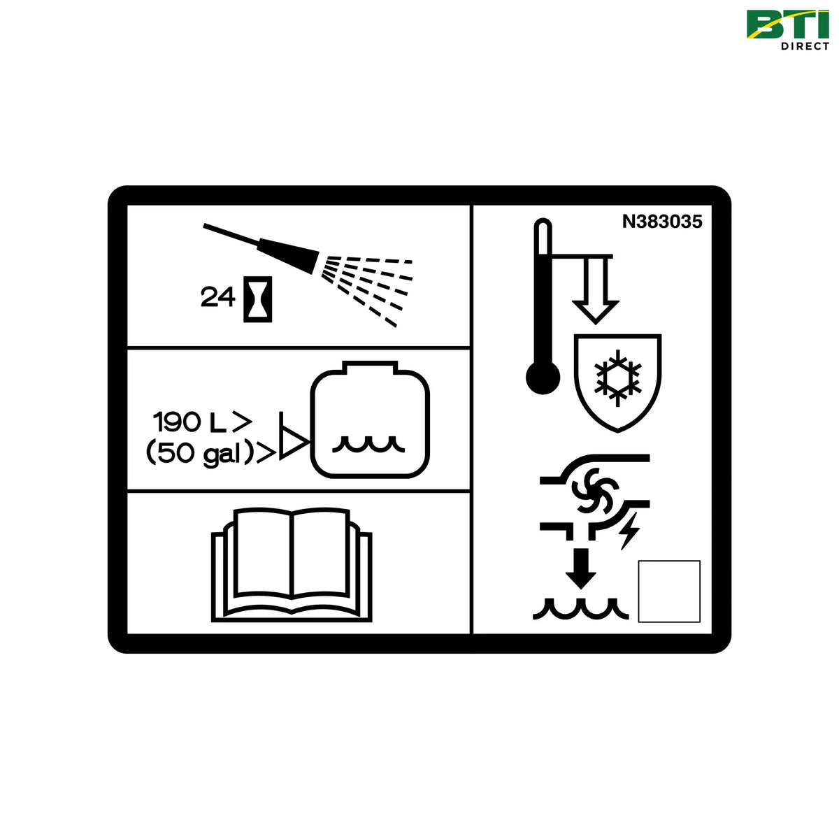 N383035: Auxiliary Water System Text Free Label
