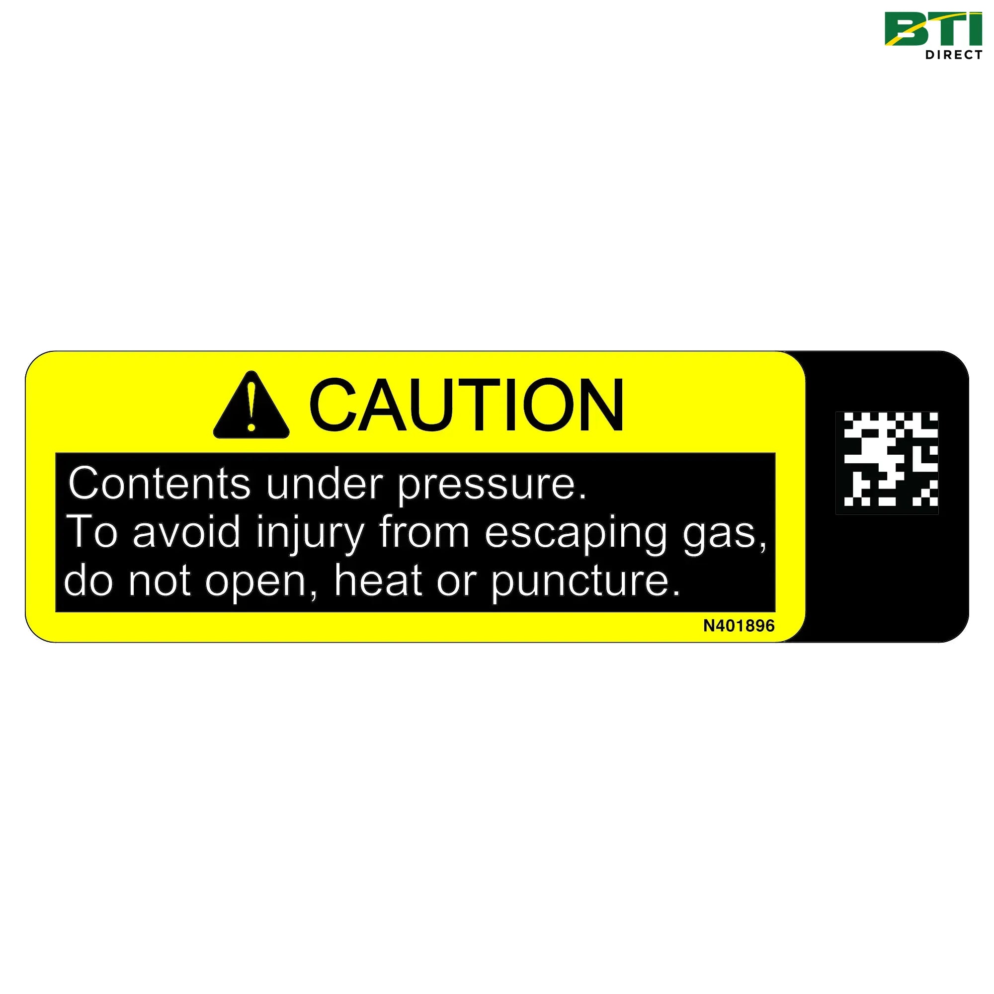 N401896: Contents Under Pressure, Caution Label