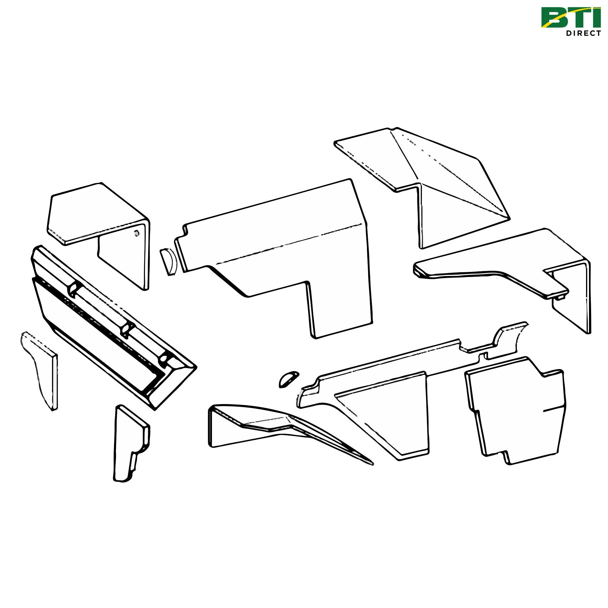 RE155148: Cab Upholstery Kit