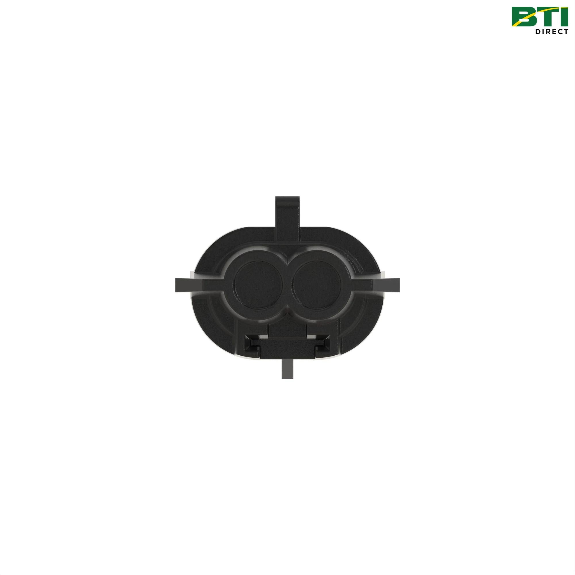 57M7256: Black Internal Electrical Connector Housing, 2 Cavities