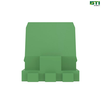 57M7678: Orange Electrical Connector Terminal, 6 Cavities