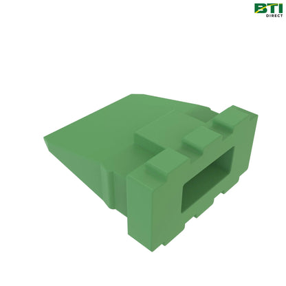 57M7678: Orange Electrical Connector Terminal, 6 Cavities