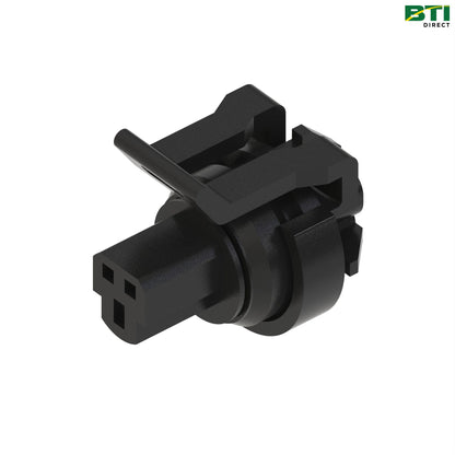 57M8625: Black External Electrical Connector Housing, 3 Cavities