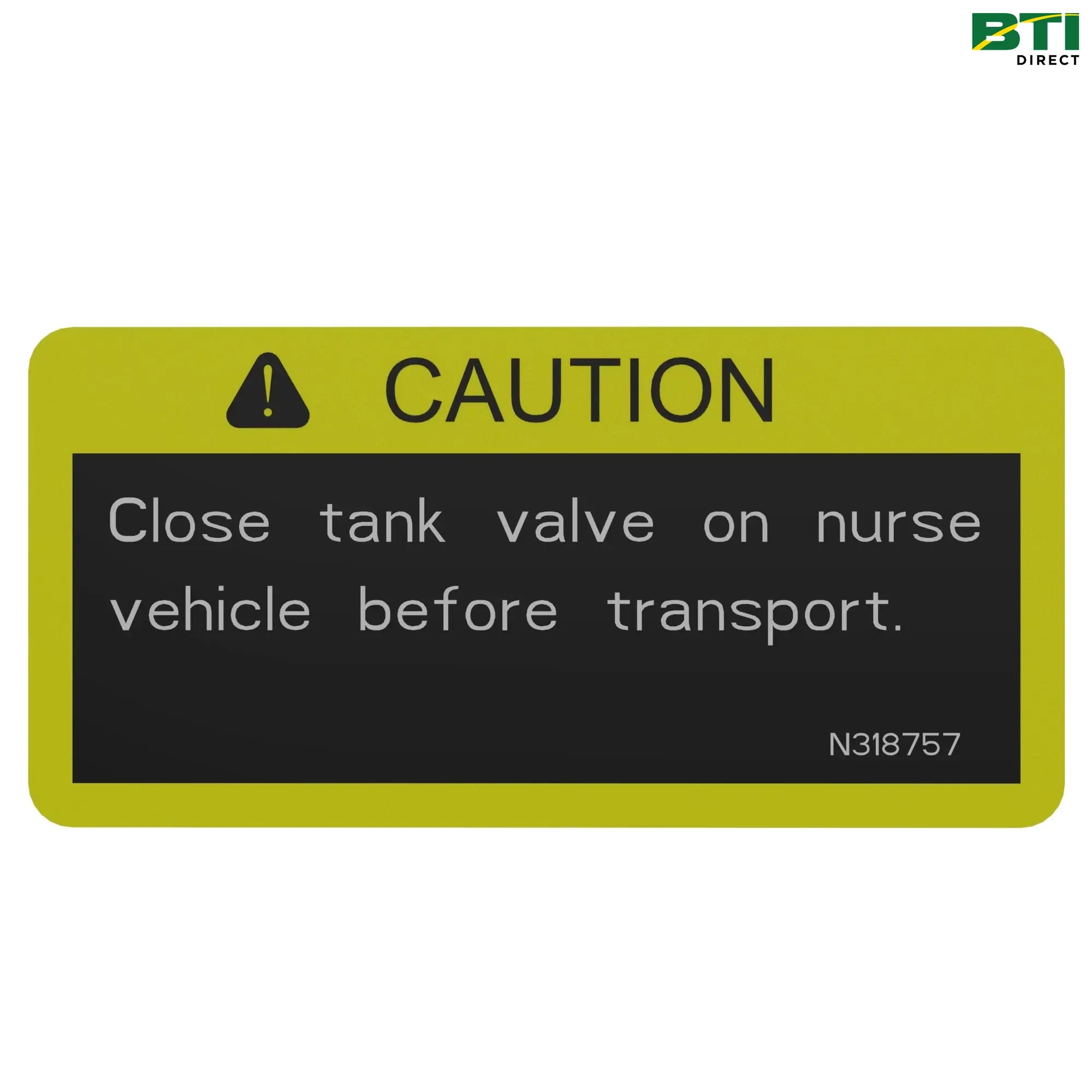 N318757: Caution Decal